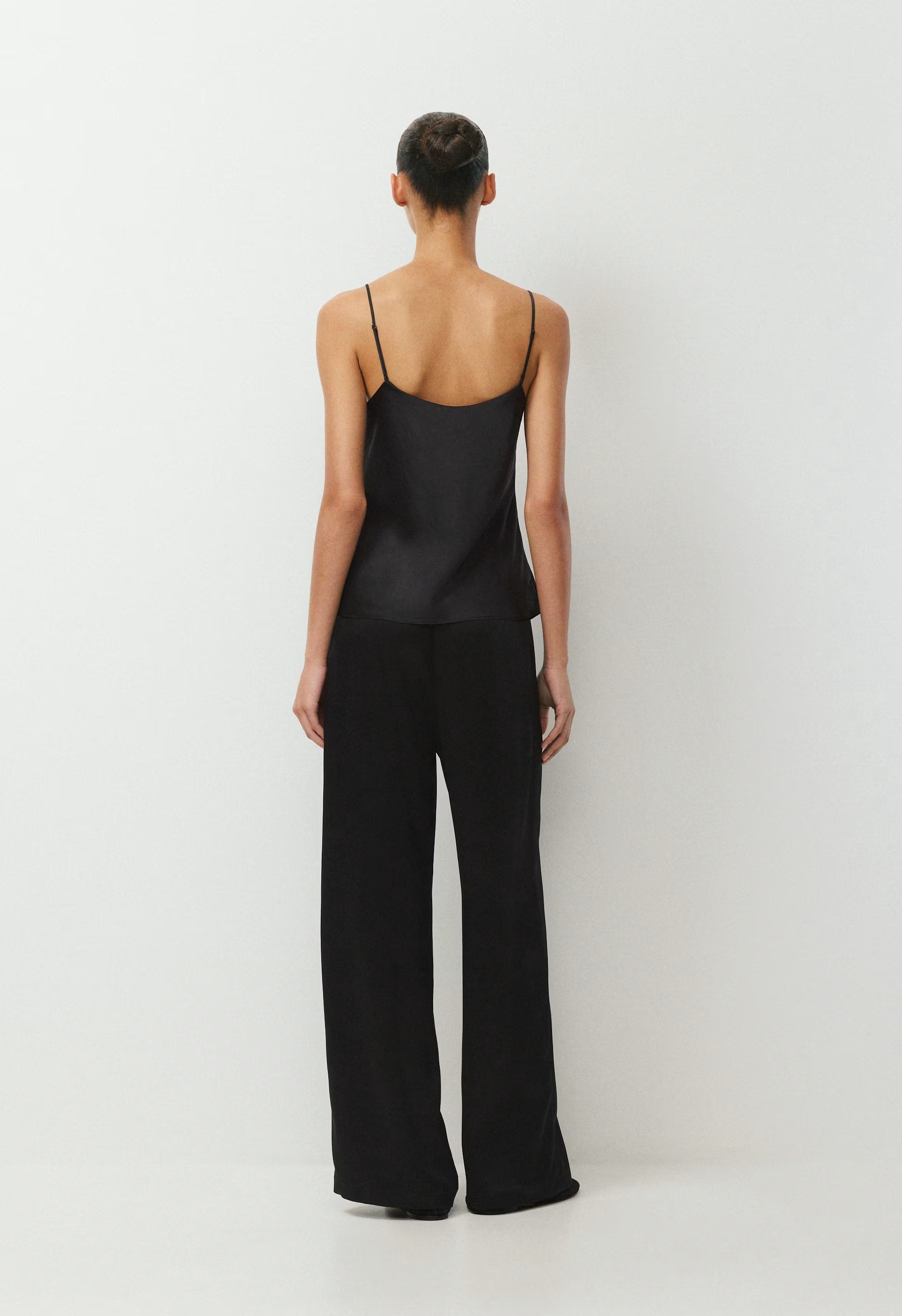 Pronto Satin Camisole - BLACK