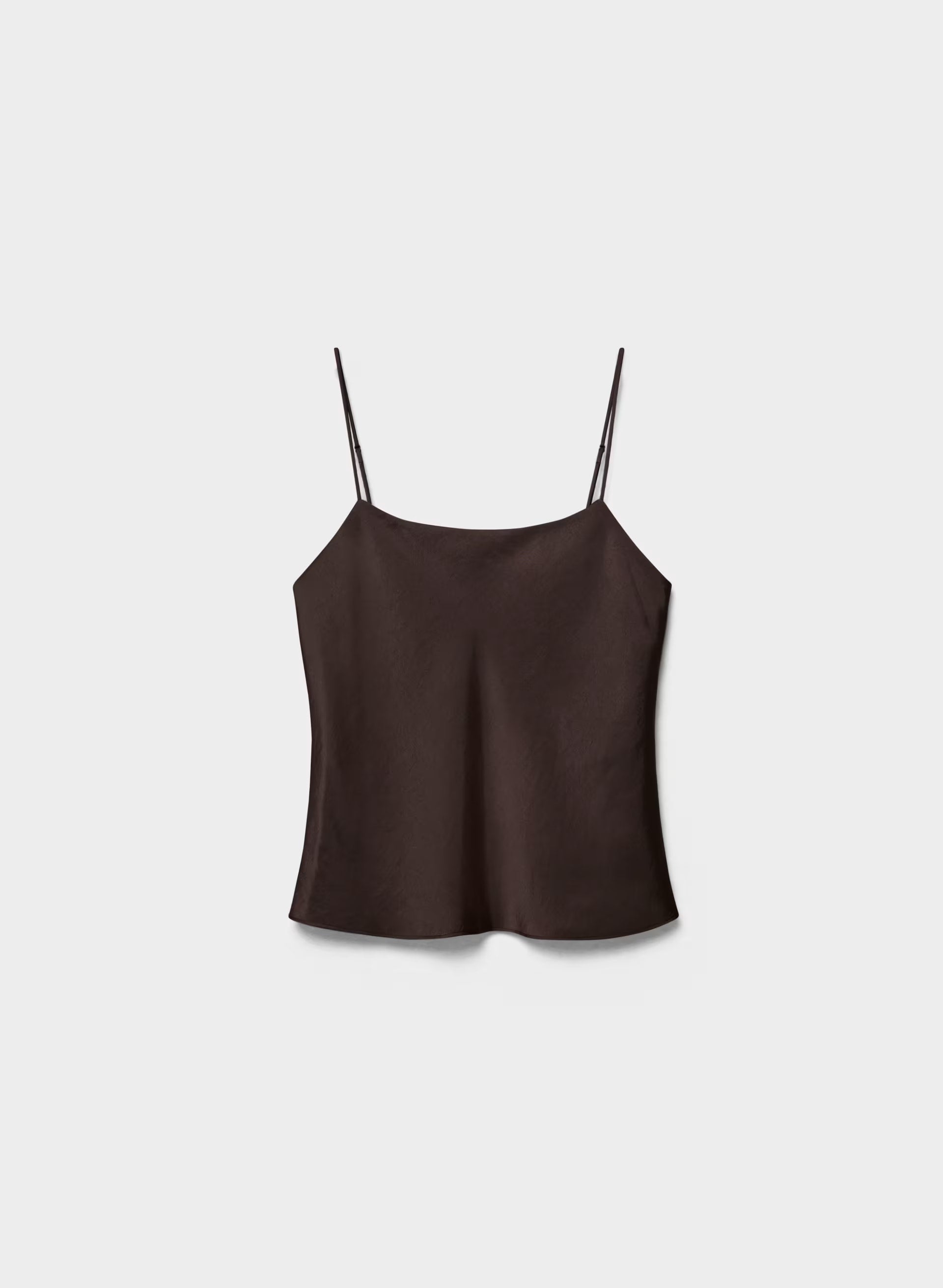 Pronto Satin Camisole - RICH MOCHA BROWN