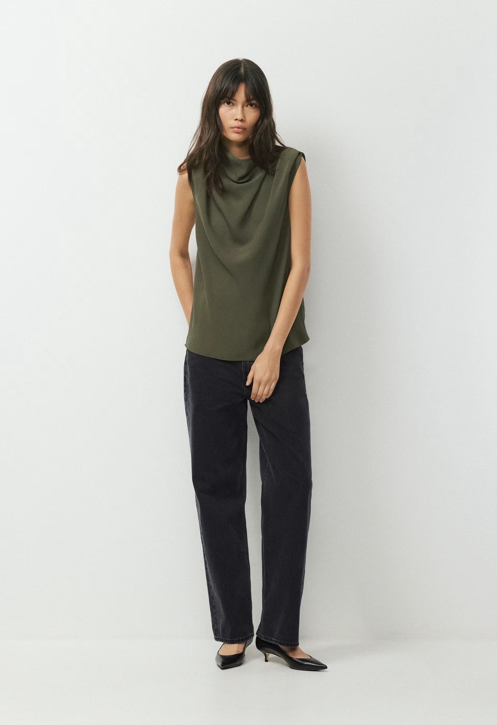 Carter Blouse - DARK OLIVE