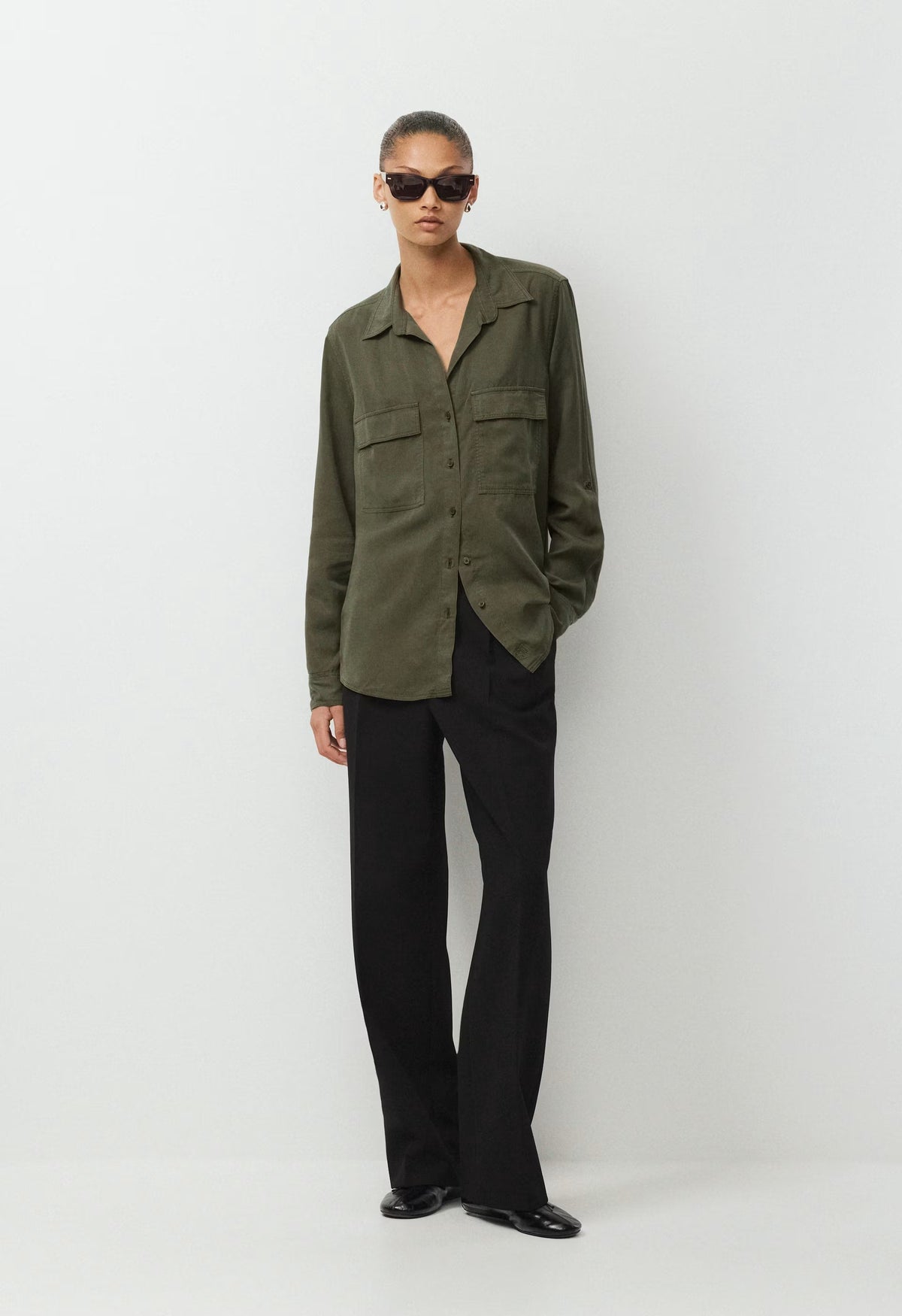 Utility Shirt - VINTAGE DARK OLIVE