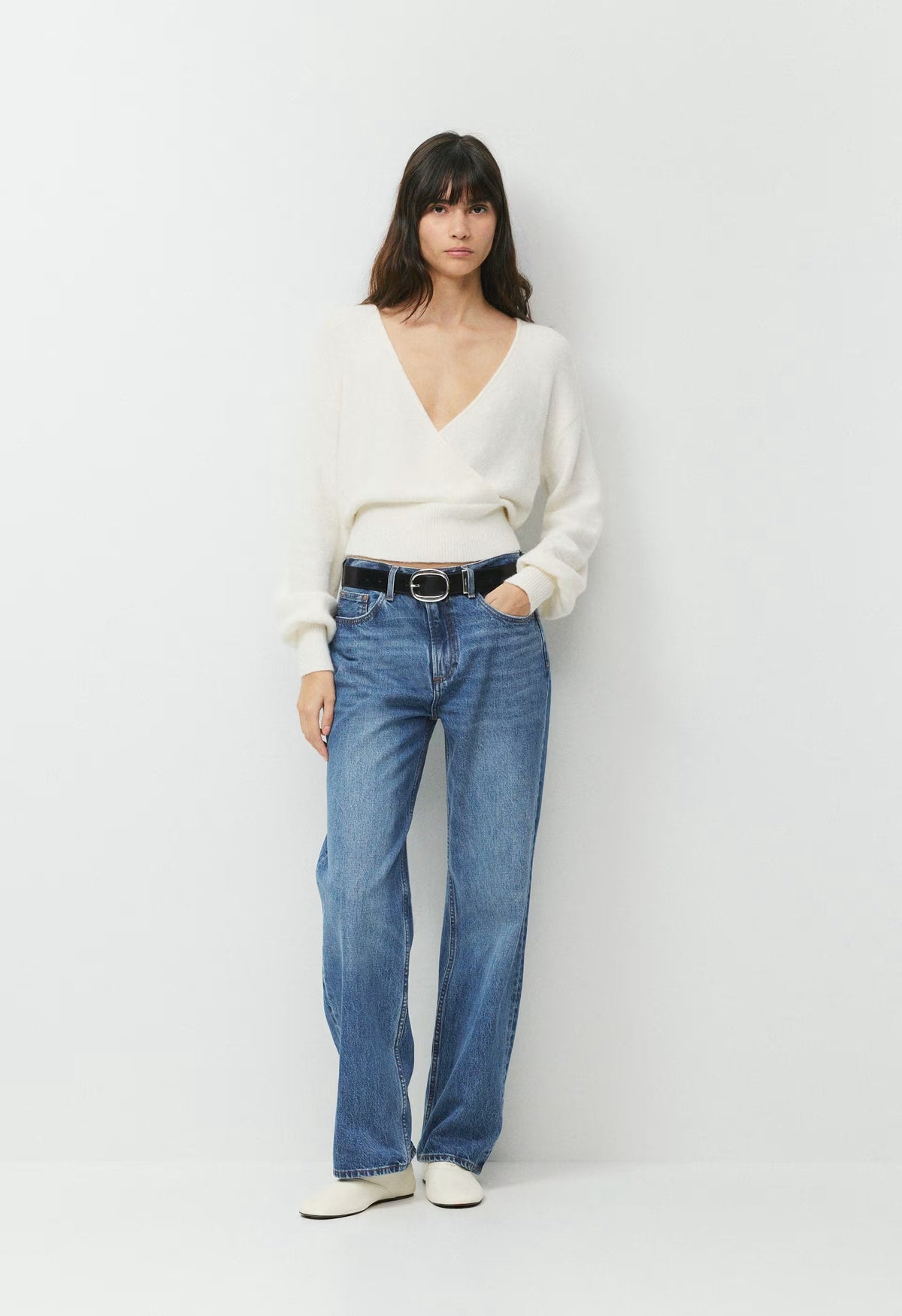 SoftSpoke™ Dear Wrap Sweater - LIGHT BIRCH