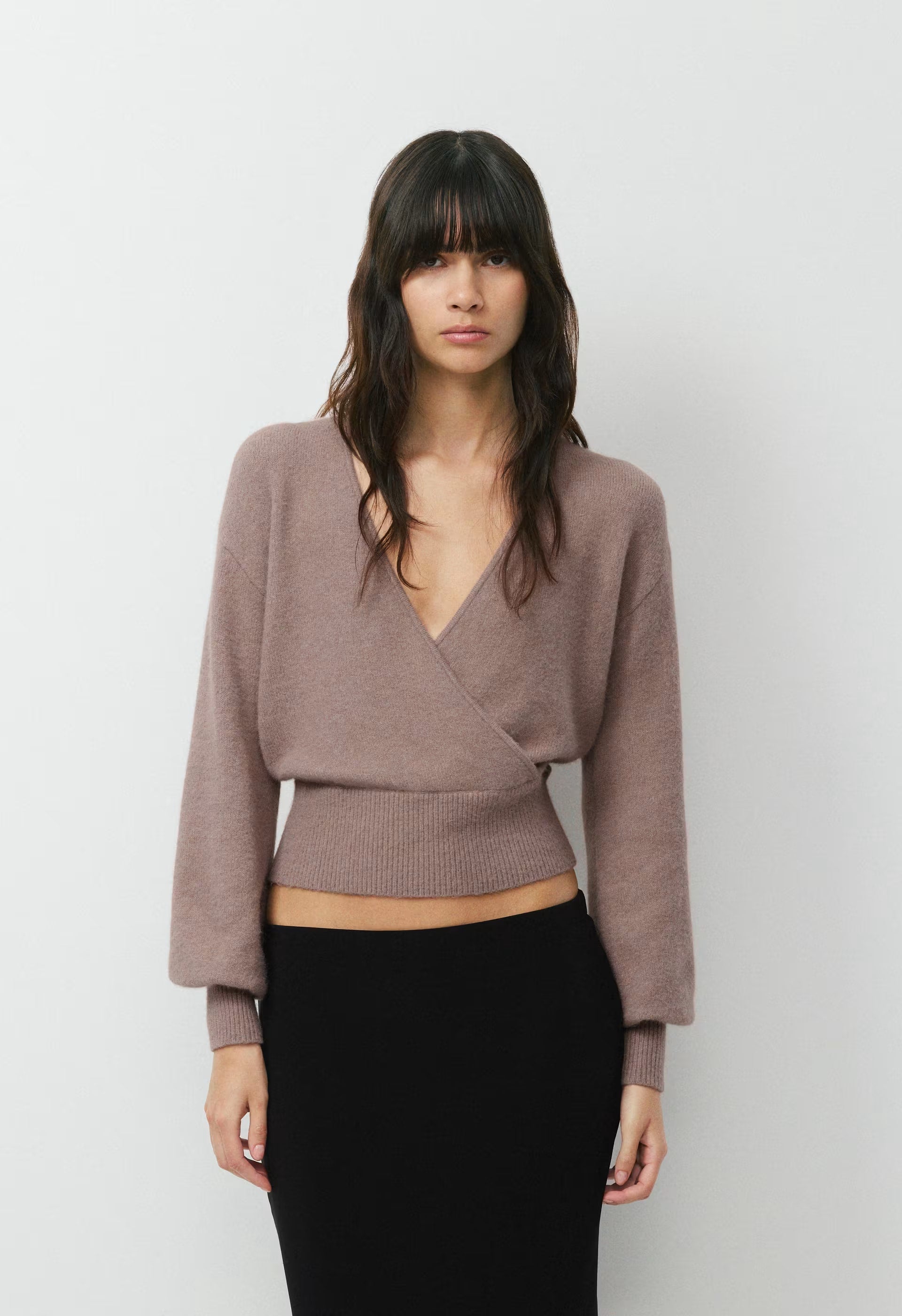 SoftSpoke™ Dear Wrap Sweater - DUSTY MAUVE