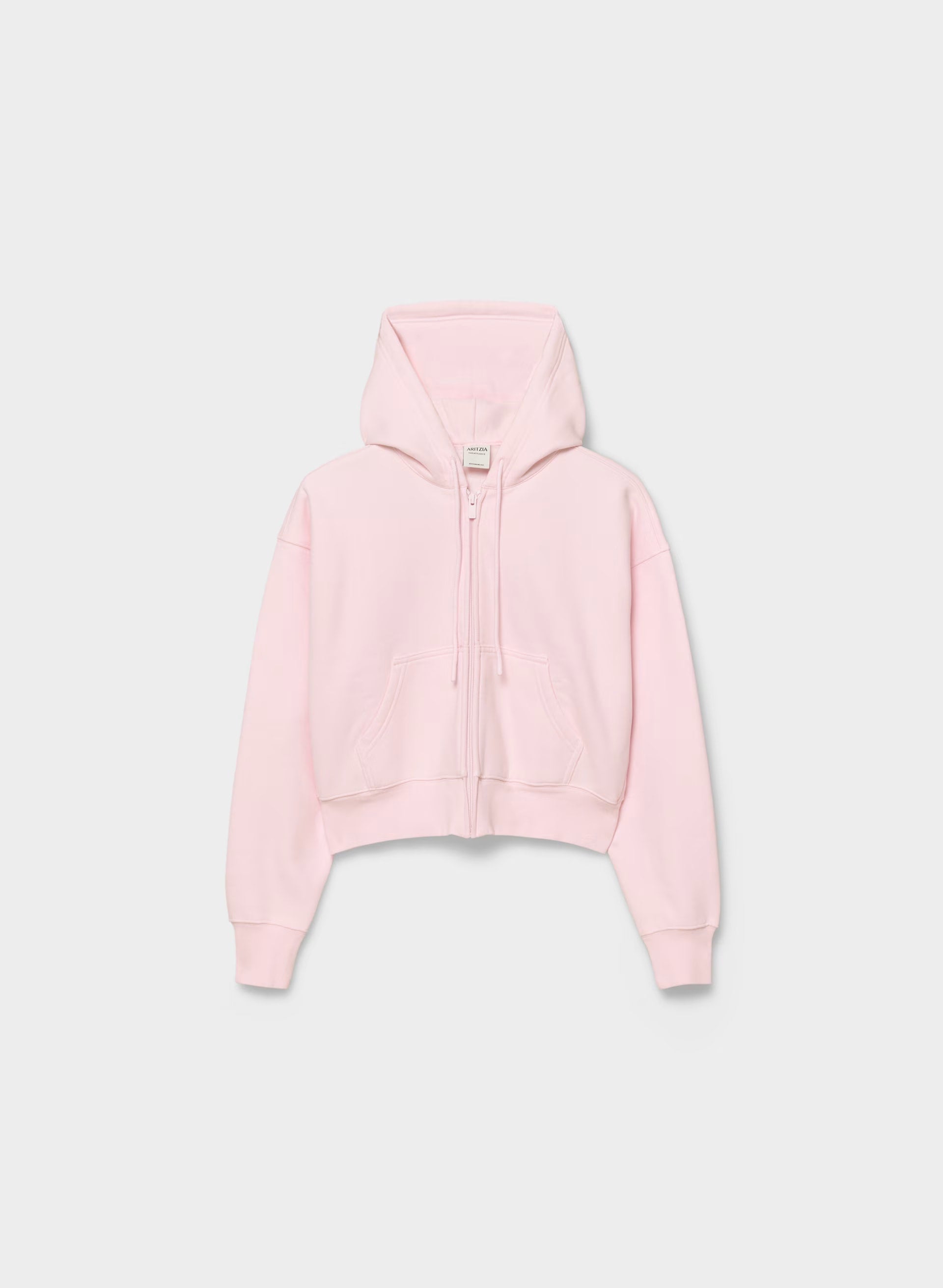 Cozy Sweatfleece Boyfriend Boxy Zip Hoodie - MAGNOLIA