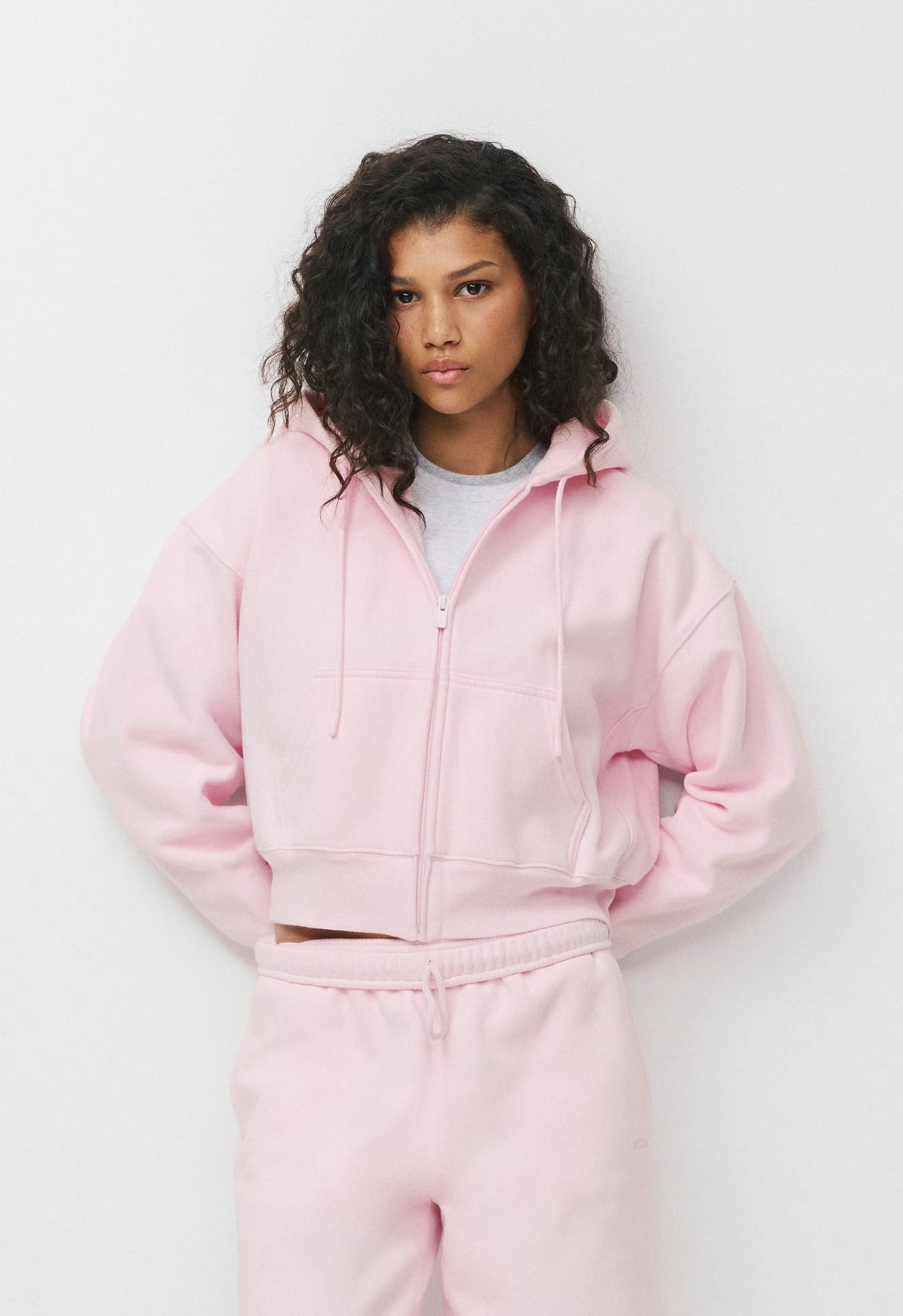 Cozy Sweatfleece Boyfriend Boxy Zip Hoodie - MAGNOLIA