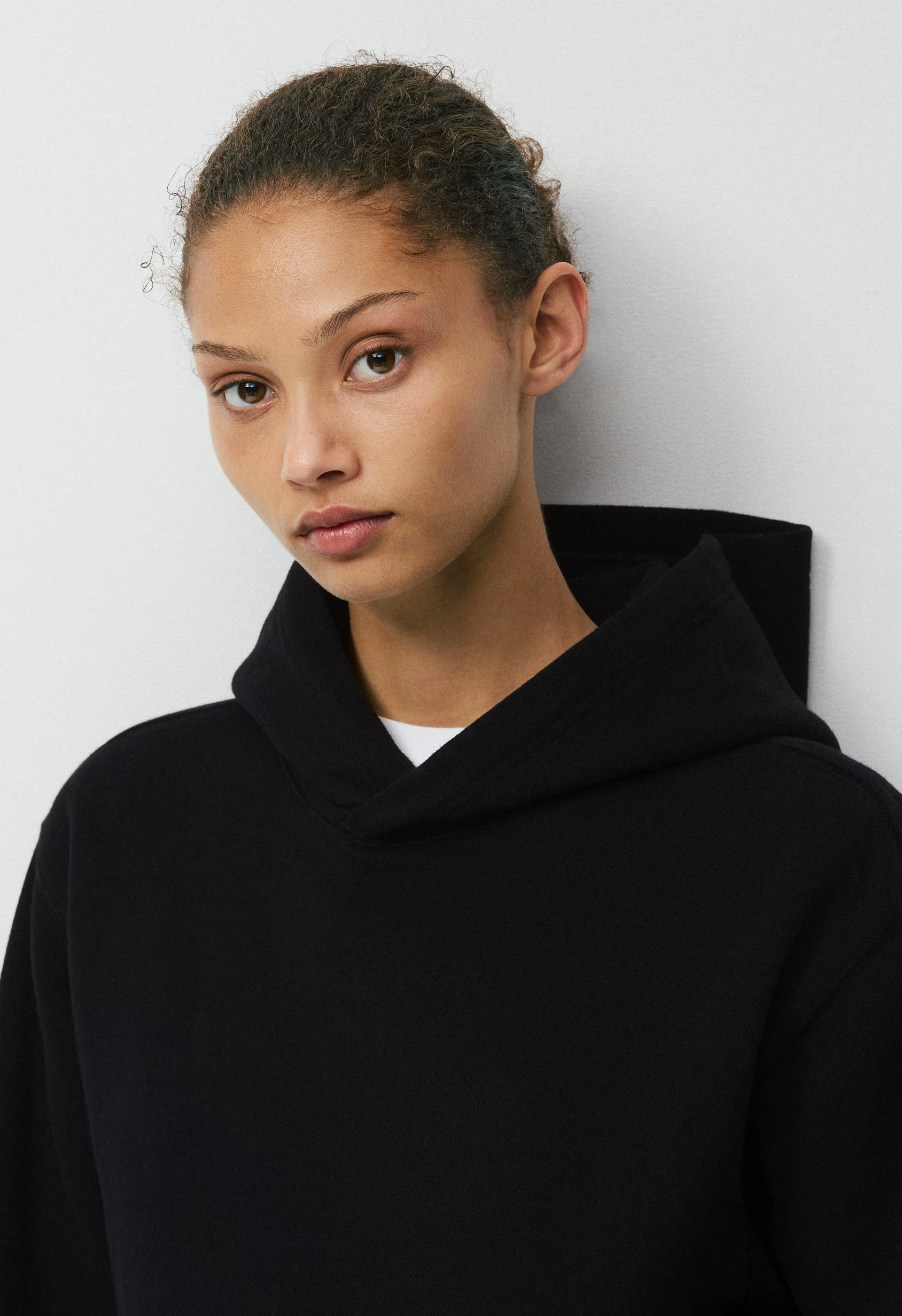 Cozy Sweatfleece Perfect Hoodie - BLACK