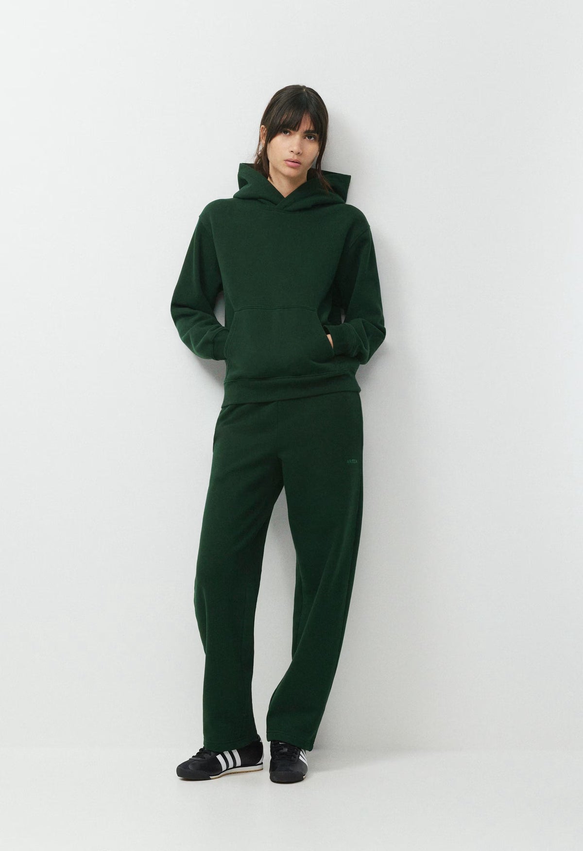 Cozy Sweatfleece Perfect Hoodie - FIGTREE GREEN