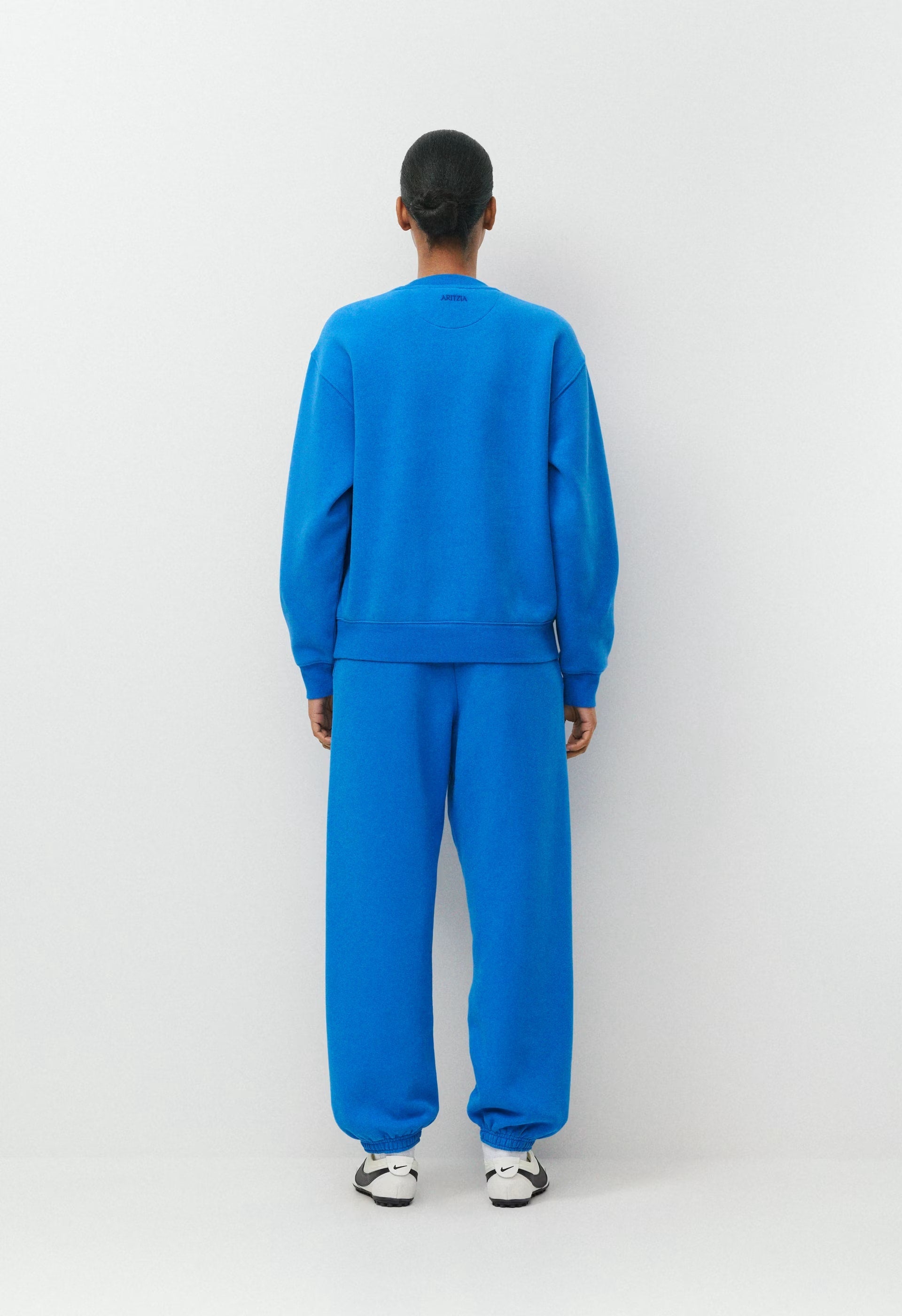 Cozy Sweatfleece Perfect Crew Sweatshirt - LAZULI BLUE