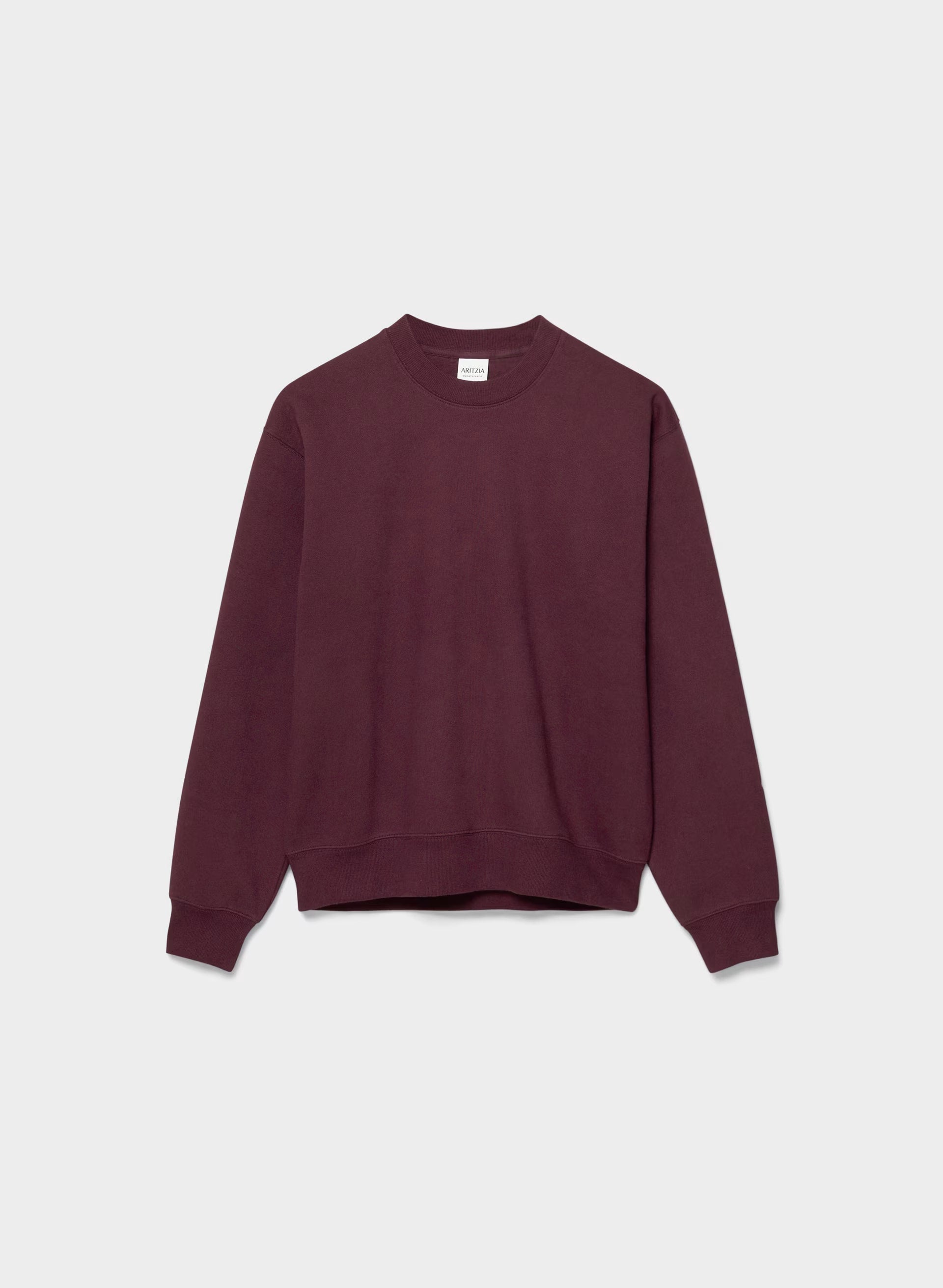 Cozy Sweatfleece Perfect Crew Sweatshirt - GALA PLUM