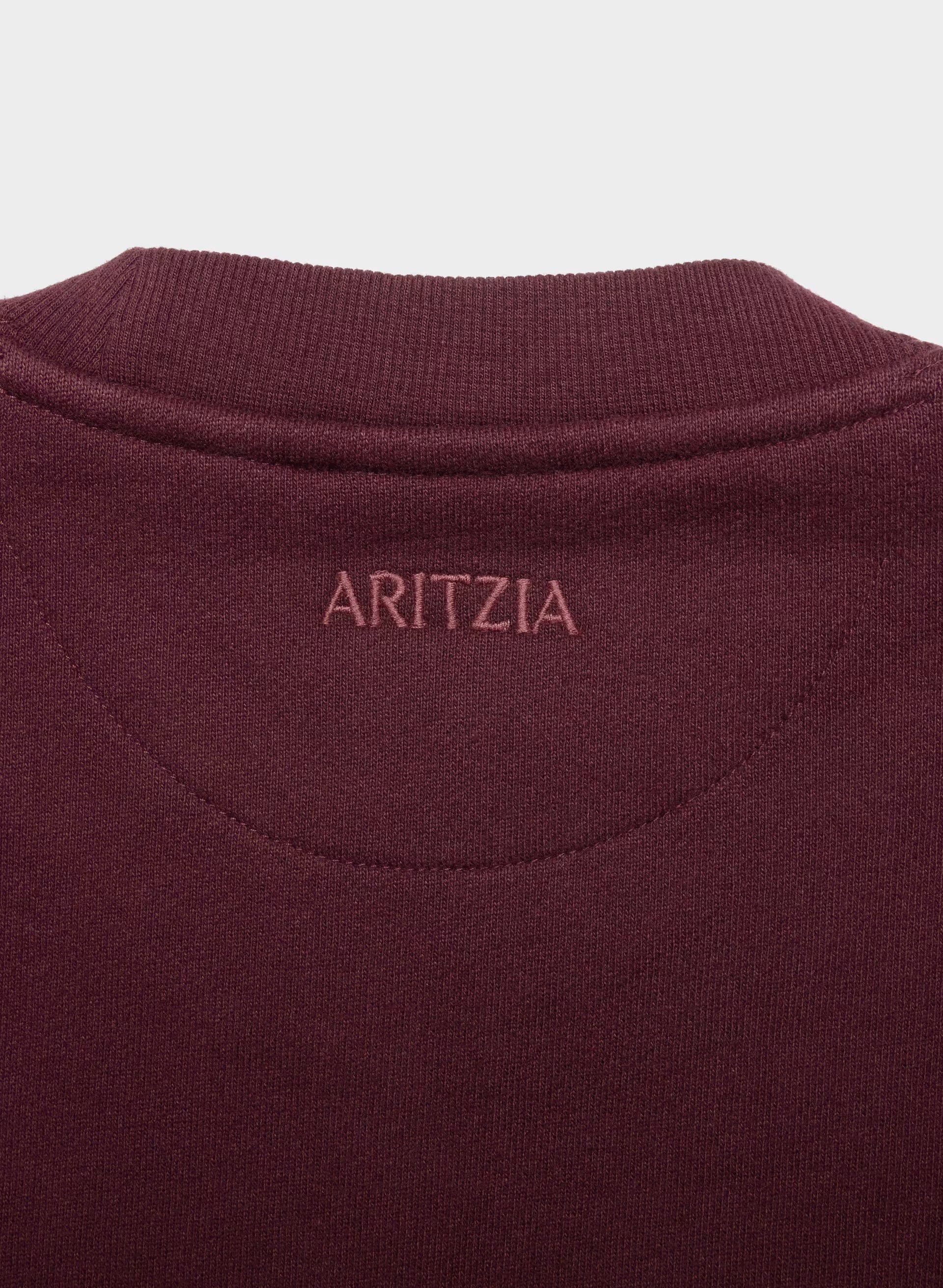 Cozy Sweatfleece Perfect Crew Sweatshirt - GALA PLUM