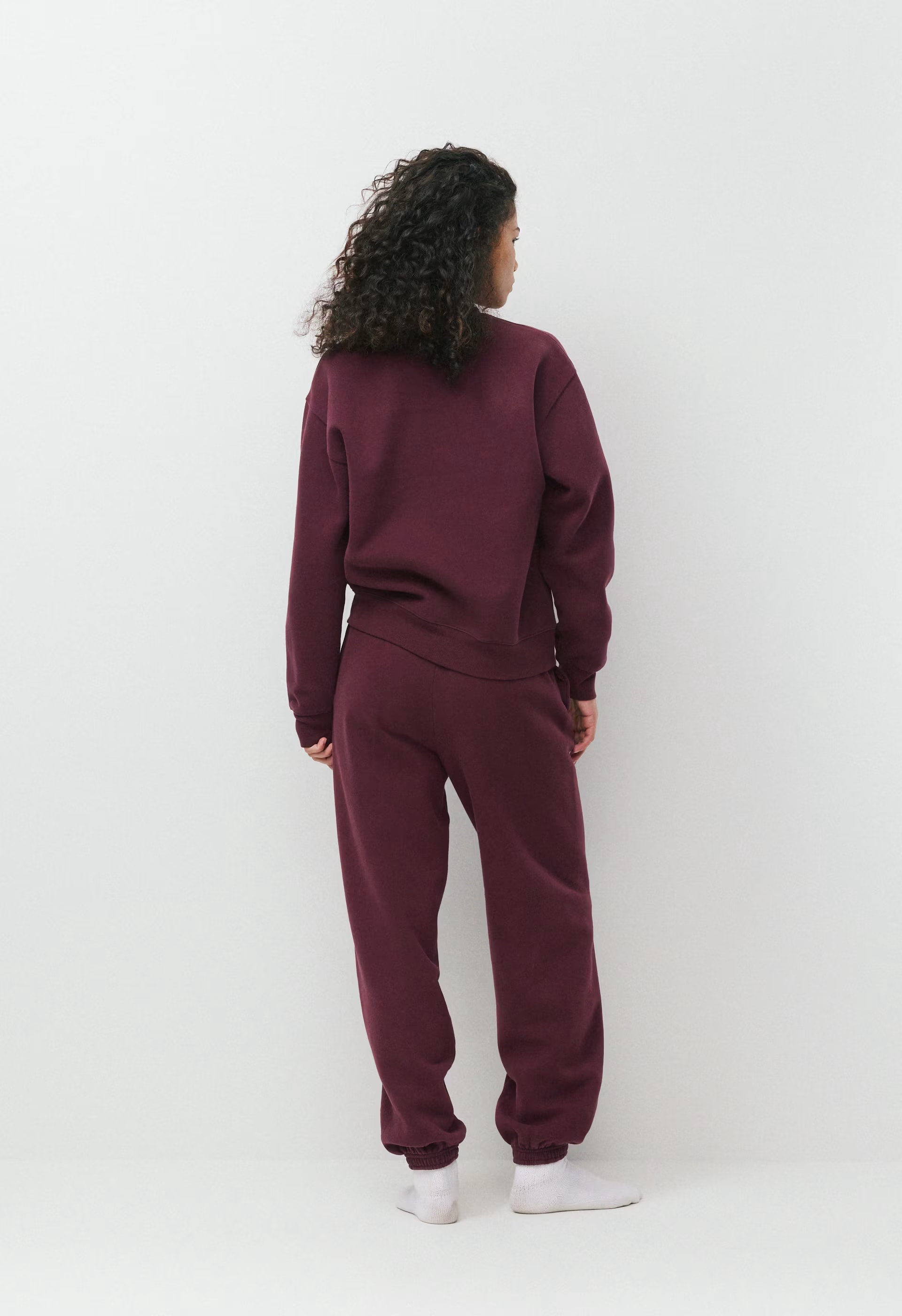 Cozy Sweatfleece Perfect Crew Sweatshirt - GALA PLUM