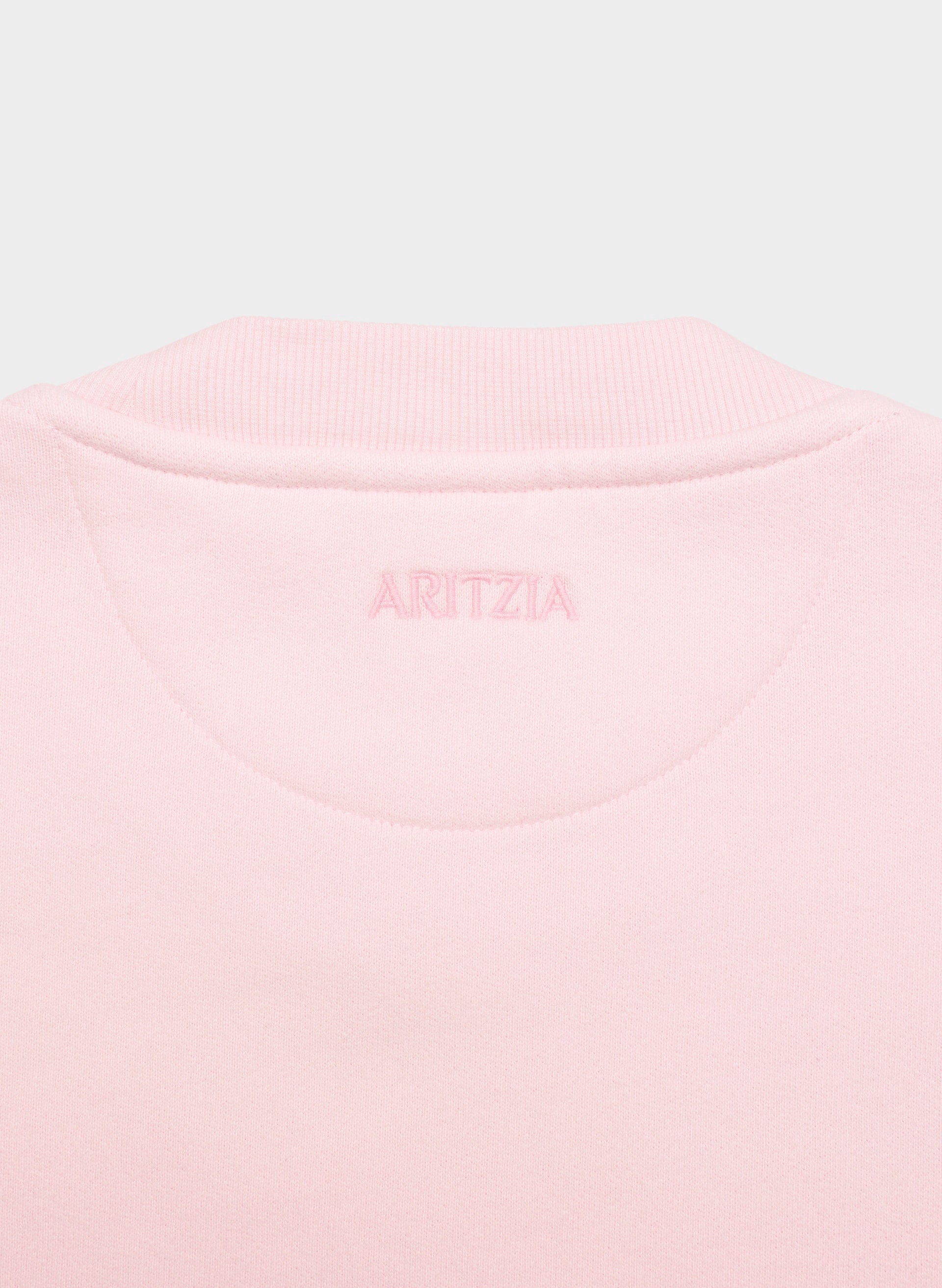 Cozy Sweatfleece Perfect Crew Sweatshirt - MAGNOLIA