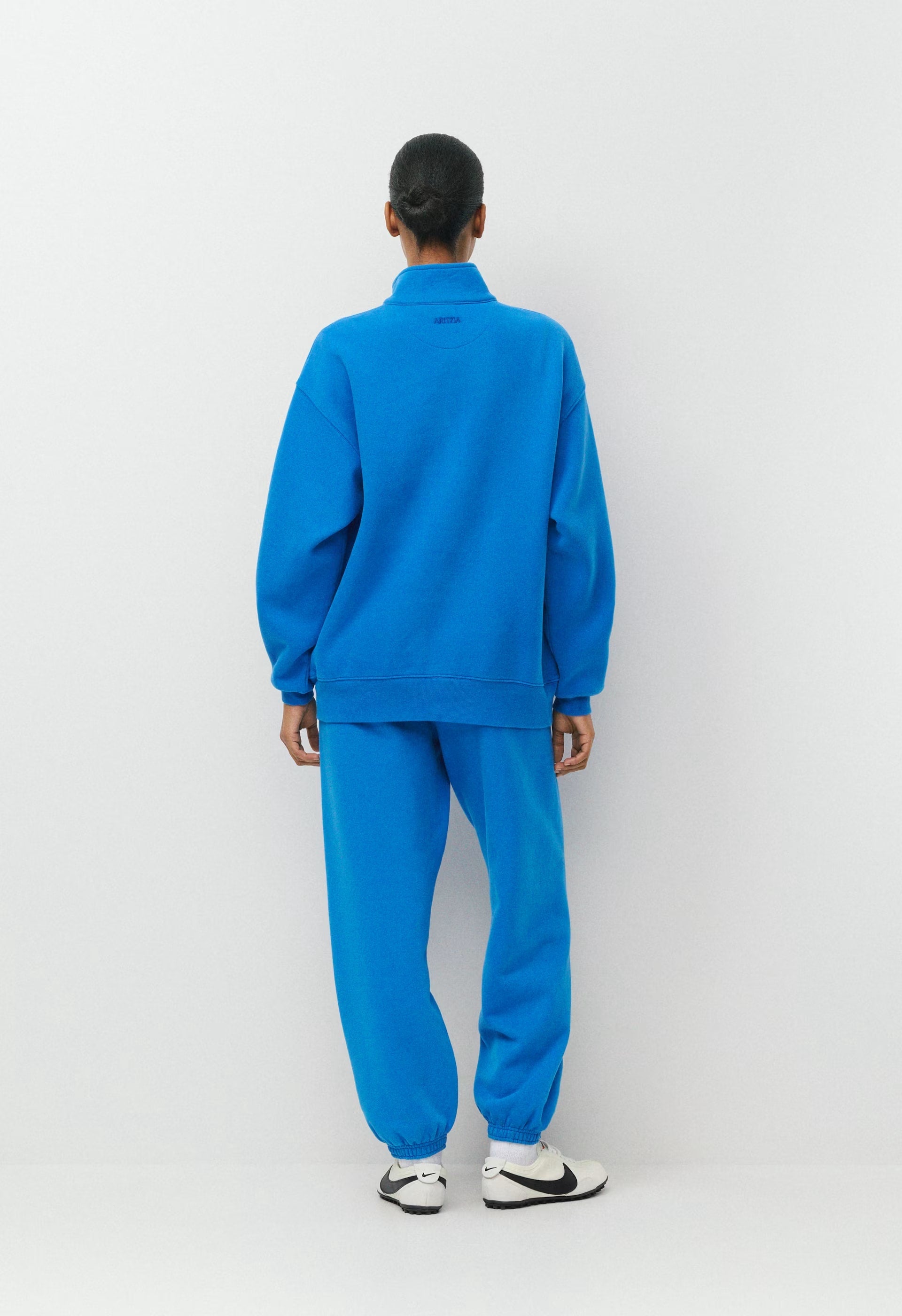 Cozy Sweatfleece Boyfriend 1/2 Zip - LAZULI BLUE