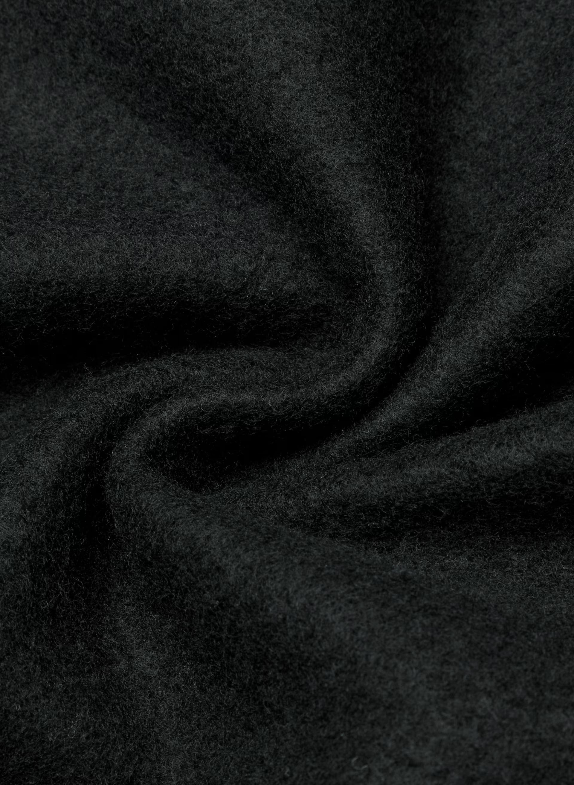 Cozy Sweatfleece Perfect Zip Hoodie - BLACK