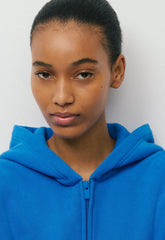 Cozy Sweatfleece Perfect Zip Hoodie - LAZULI BLUE