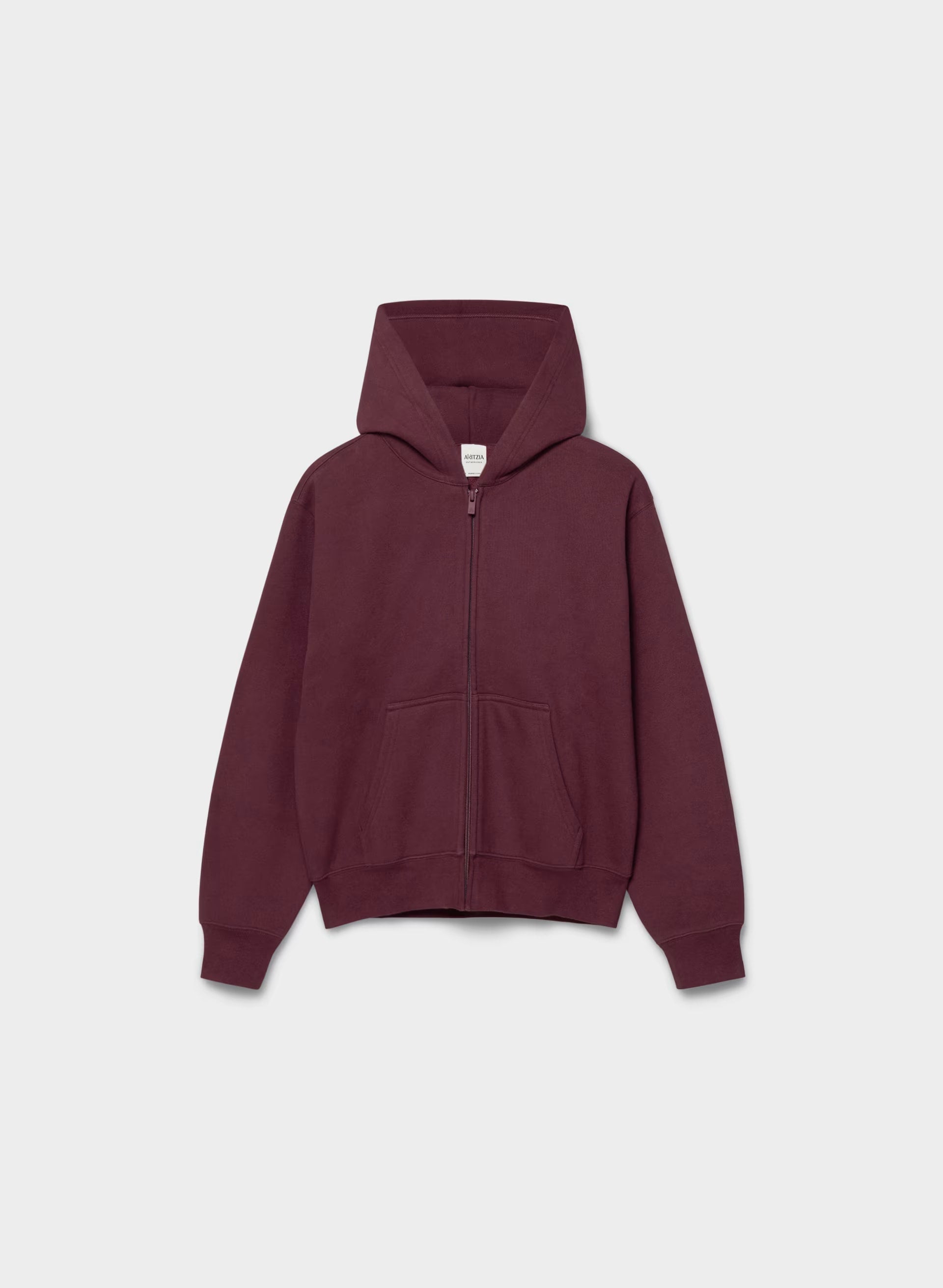 Cozy Sweatfleece Perfect Zip Hoodie - GALA PLUM