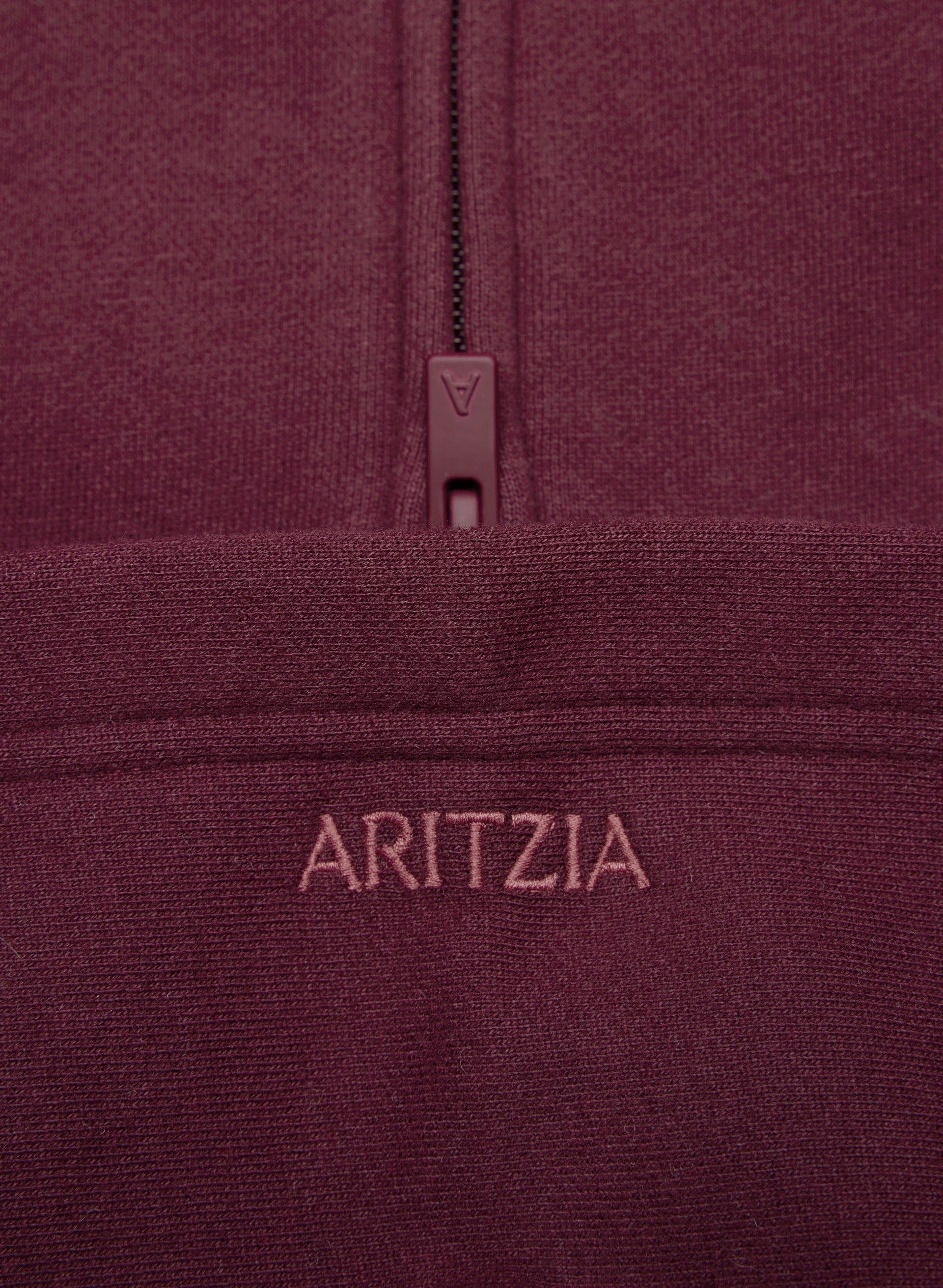 Cozy Sweatfleece Perfect Zip Hoodie - GALA PLUM