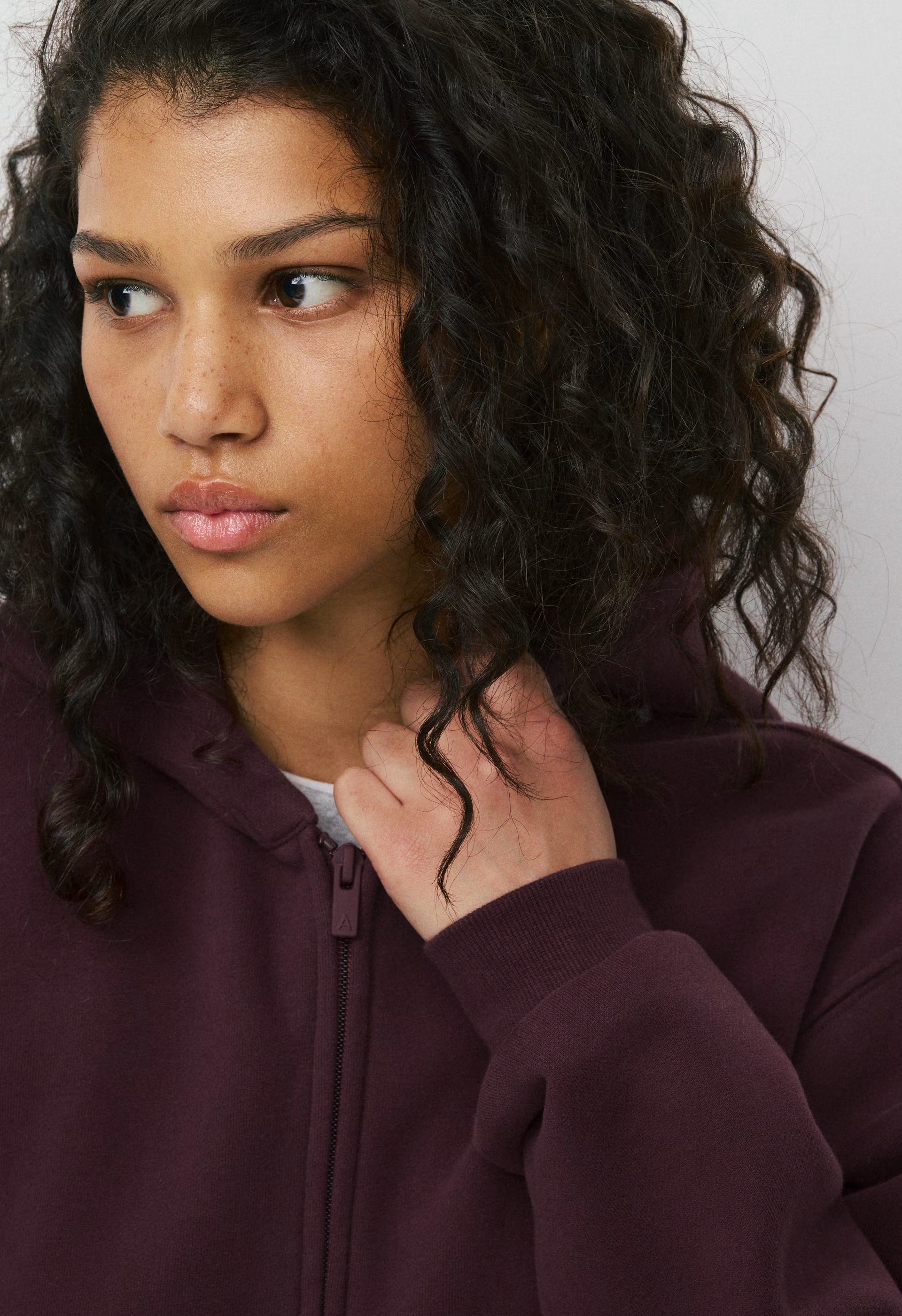 Cozy Sweatfleece Perfect Zip Hoodie - GALA PLUM