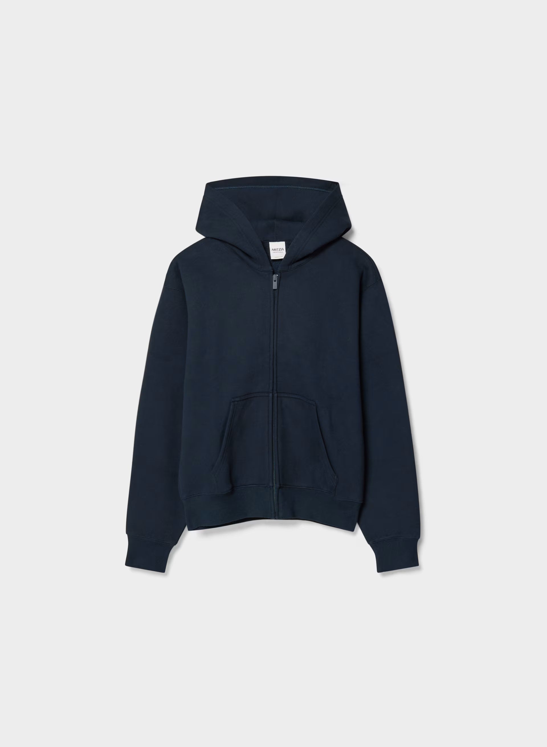 Cozy Sweatfleece Perfect Zip Hoodie - ADMIRAL NAVY