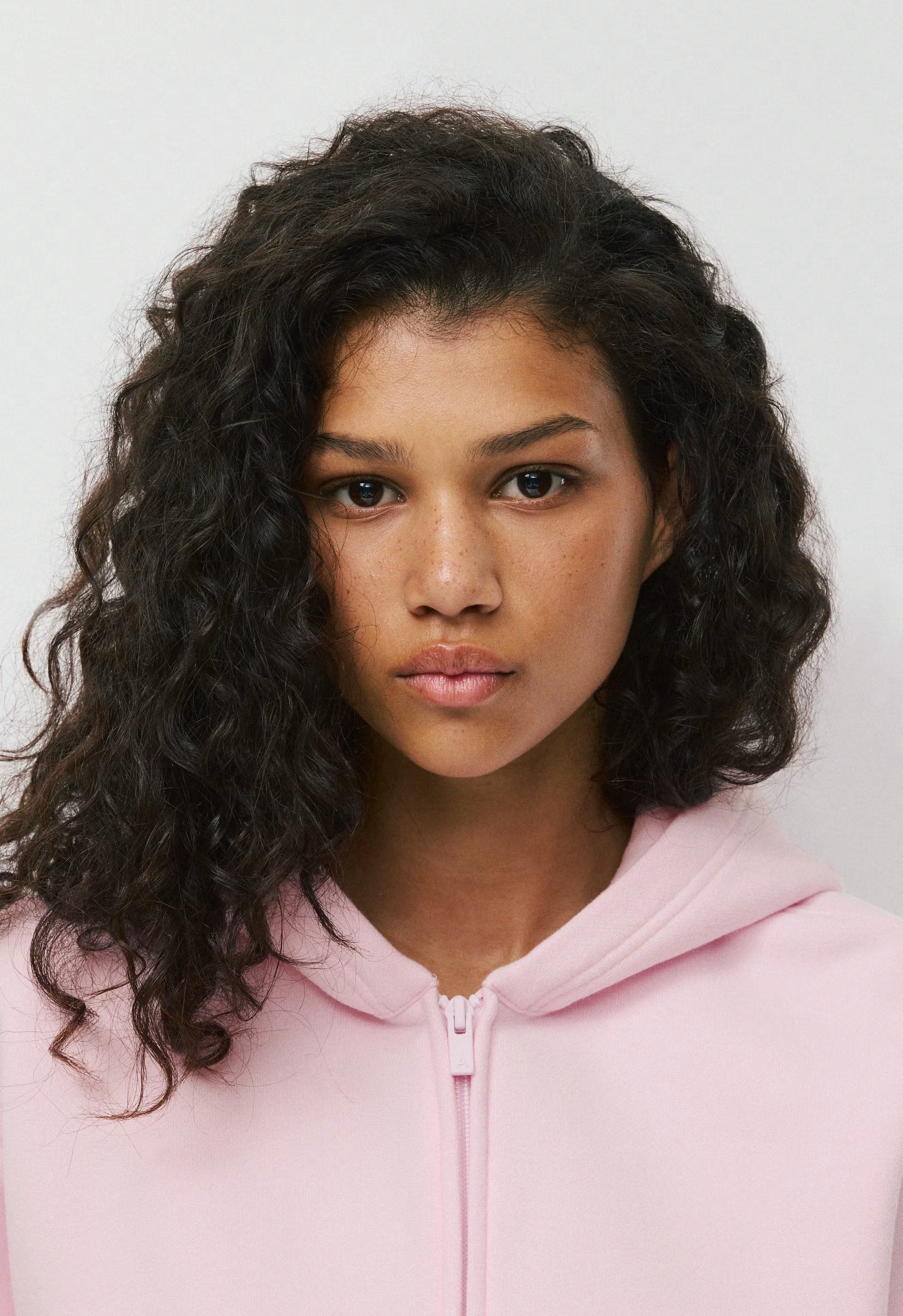 Cozy Sweatfleece Perfect Zip Hoodie - MAGNOLIA