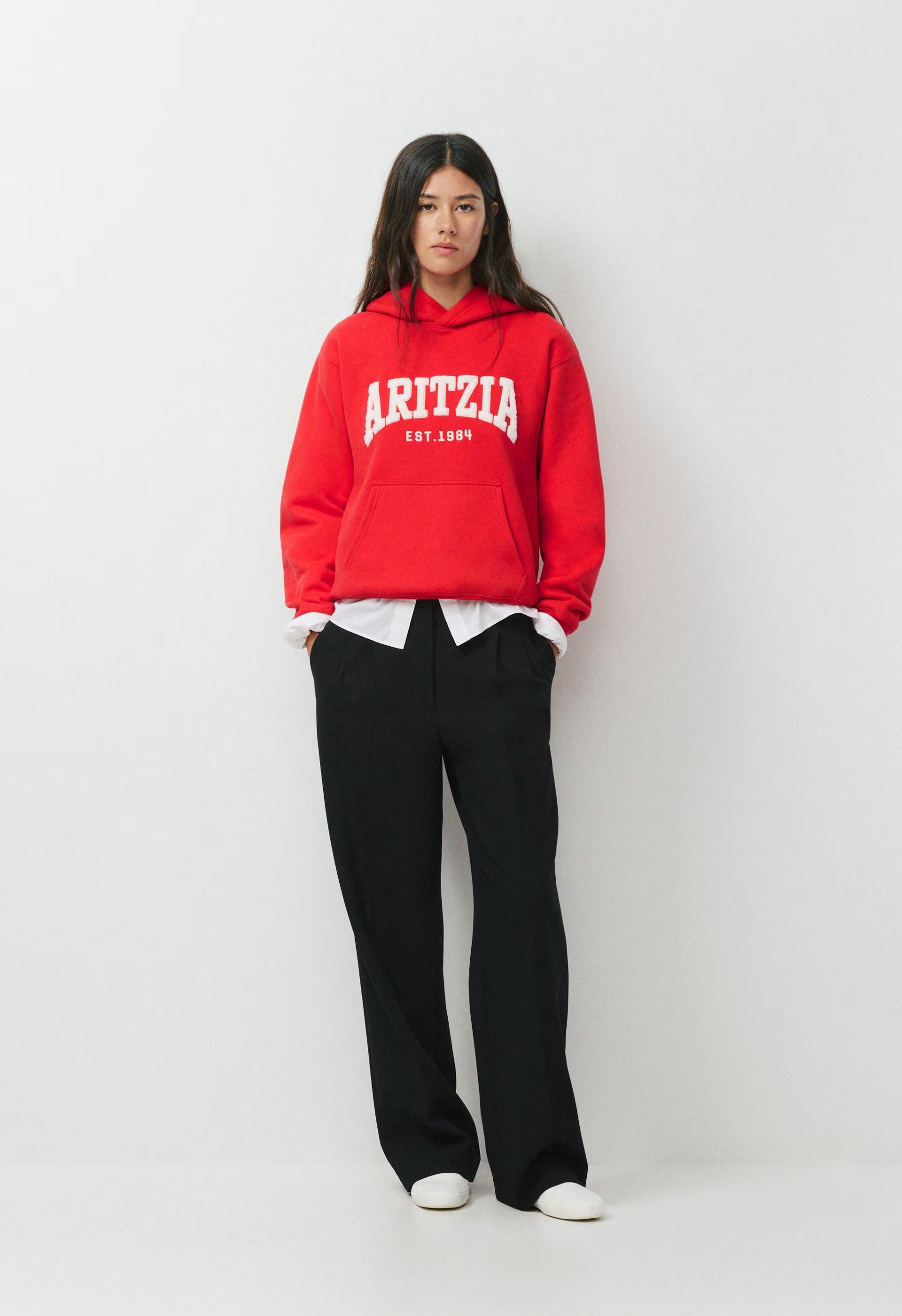 Cozy Sweatfleece Perfect Hoodie - H. CLD WHTE/ADMIRAL