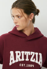 Cozy Sweatfleece Perfect Hoodie - SMAC BURGUNDY/LT BIRCH