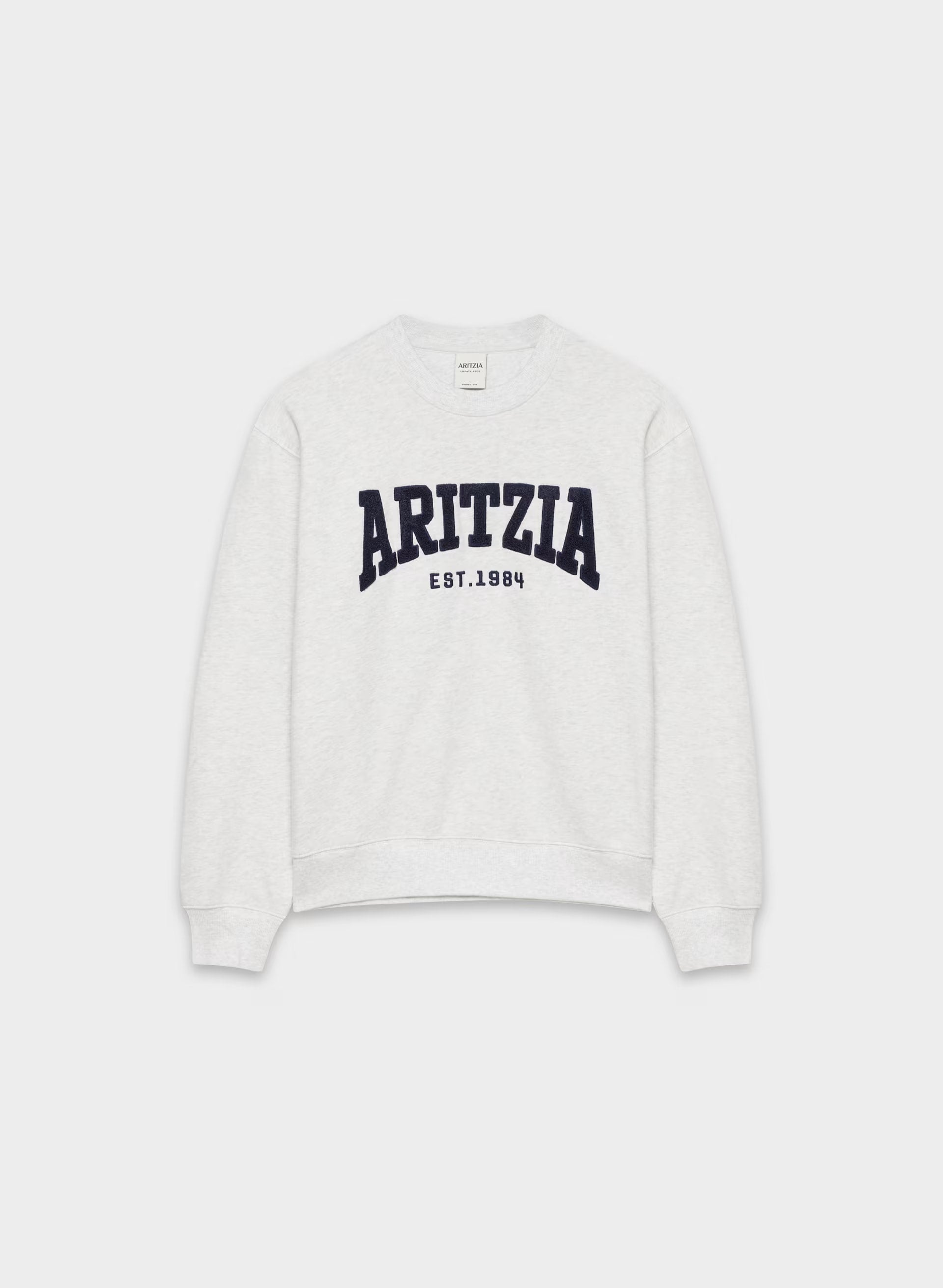 Cozy Sweatfleece Perfect Crew Sweatshirt - H. CLD WHTE/ADMIRAL