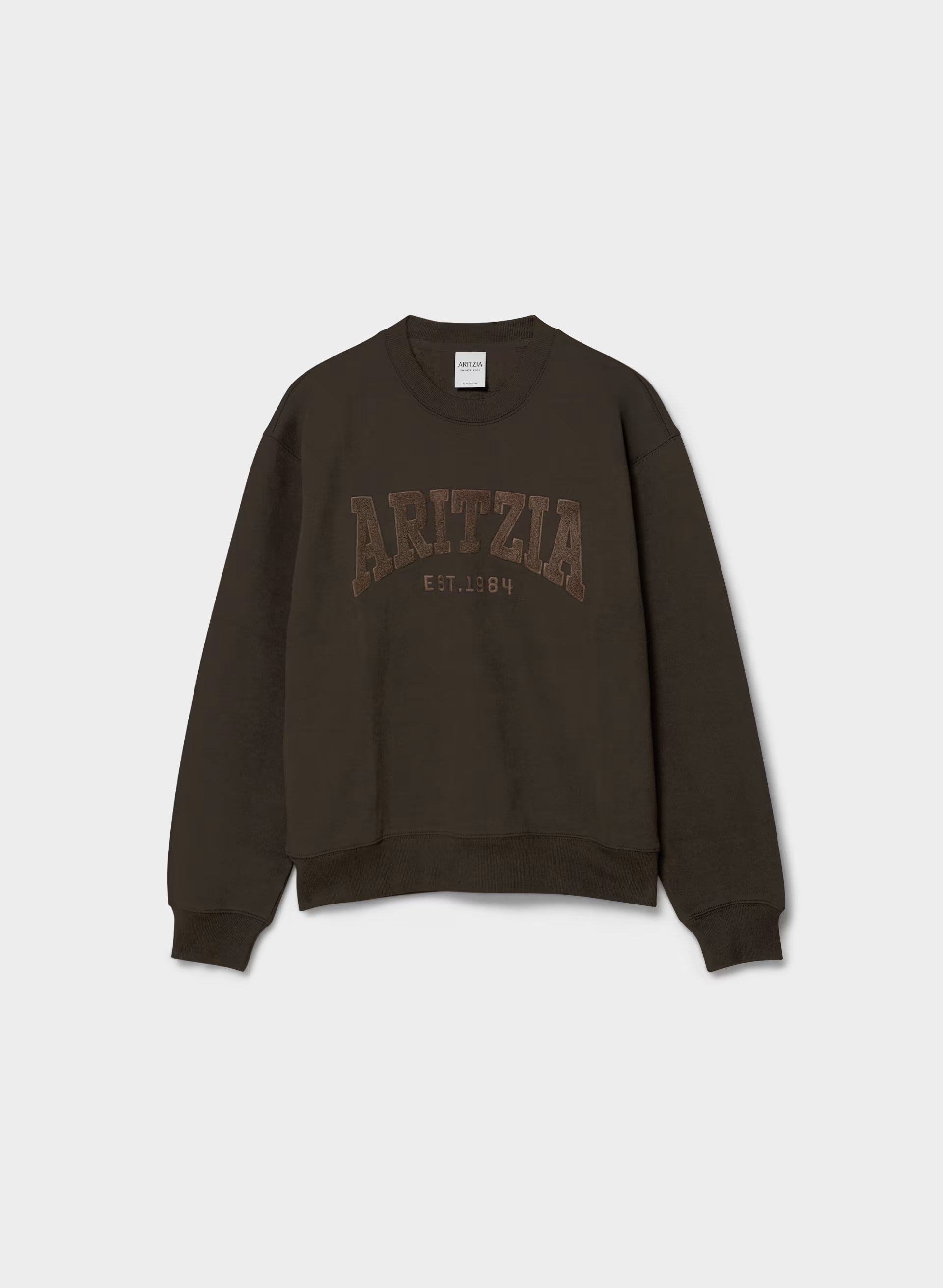 Cozy Sweatfleece Perfect Crew Sweatshirt - CC N BROWN/CC NB BROWN