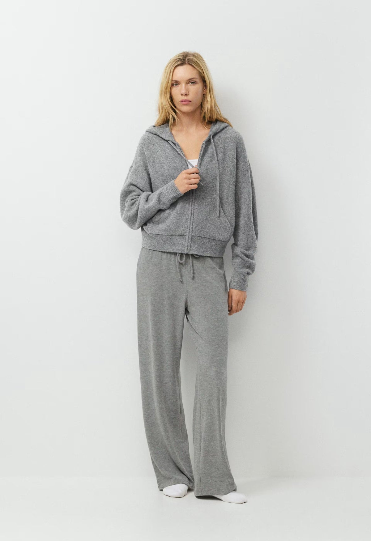 Peyton Zip Hoodie - HEATHER DARK GREY