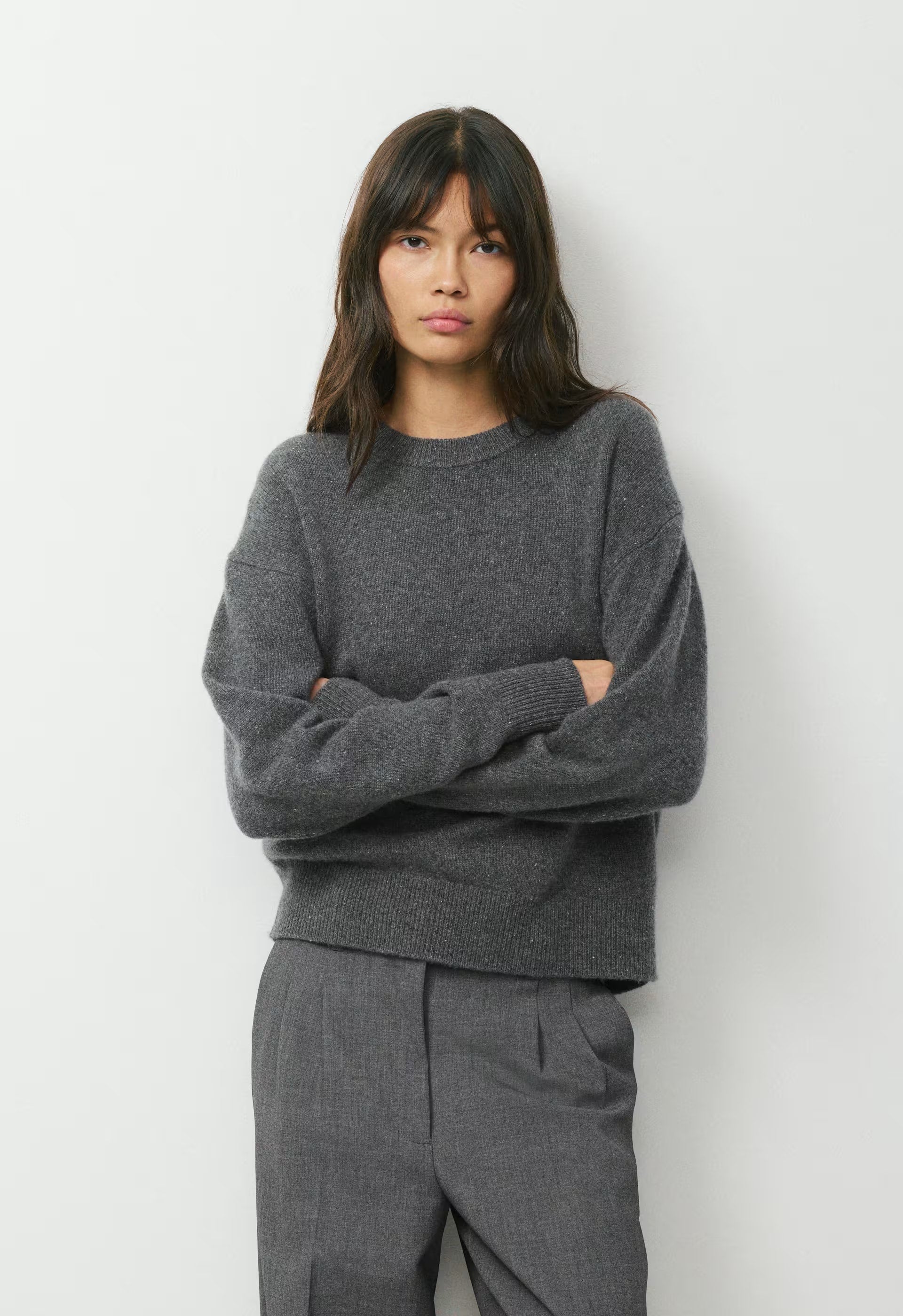 Essential Cashmere Relic Sweater - SPECKLED CHARCOAL