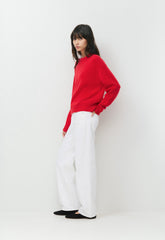 Essential Cashmere Relic Sweater - FLASHING RED