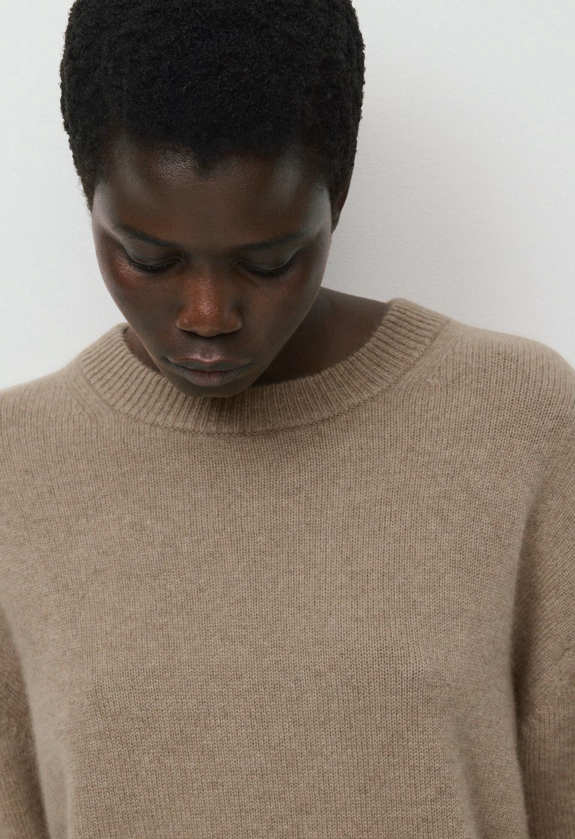 Essential Cashmere Relic Sweater - HEATHER NOMAD TAUPE