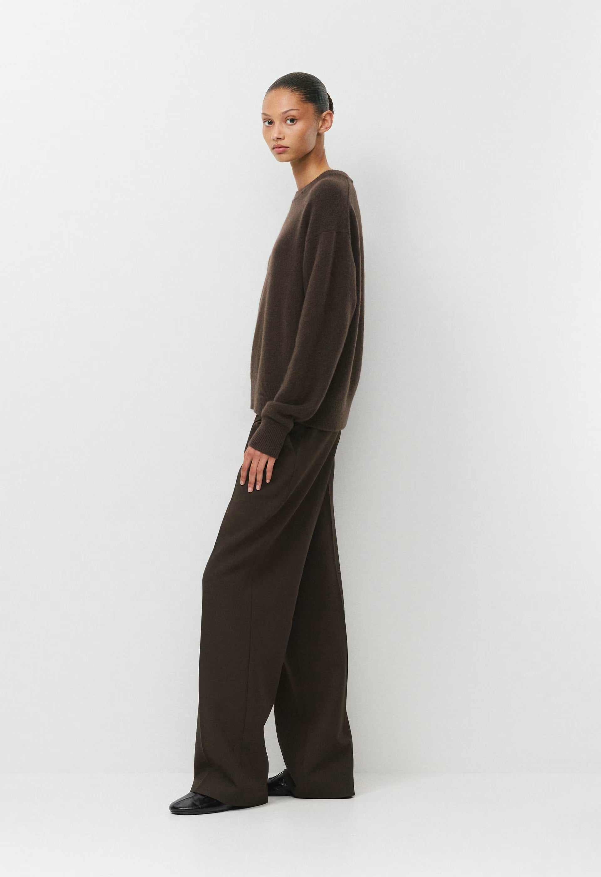 Essential Cashmere Relic Sweater - CACAO NIB BROWN