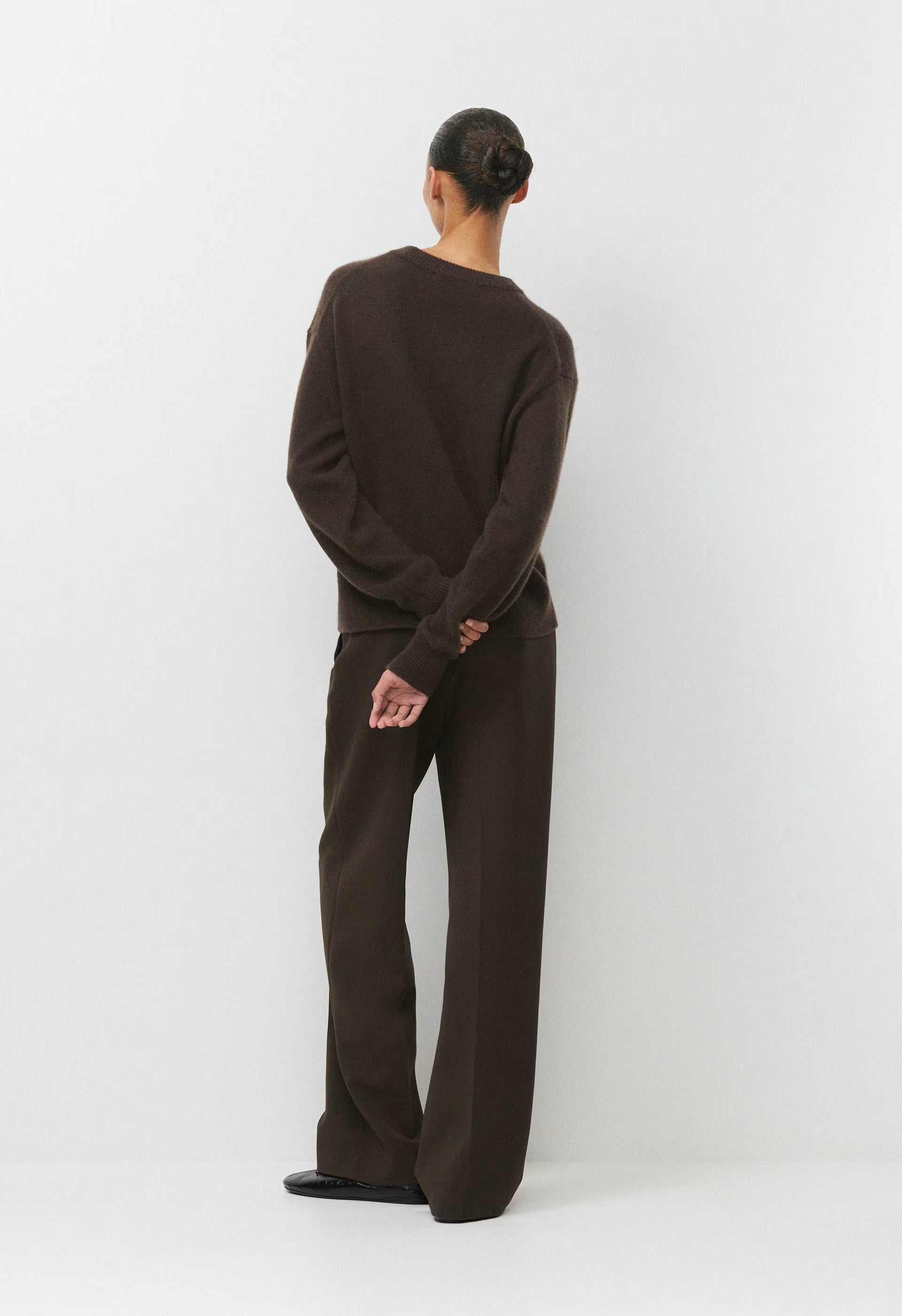 Essential Cashmere Relic Sweater - CACAO NIB BROWN