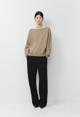 Essential Cashmere Nuance Sweater - HEATHER NOMAD TAUPE
