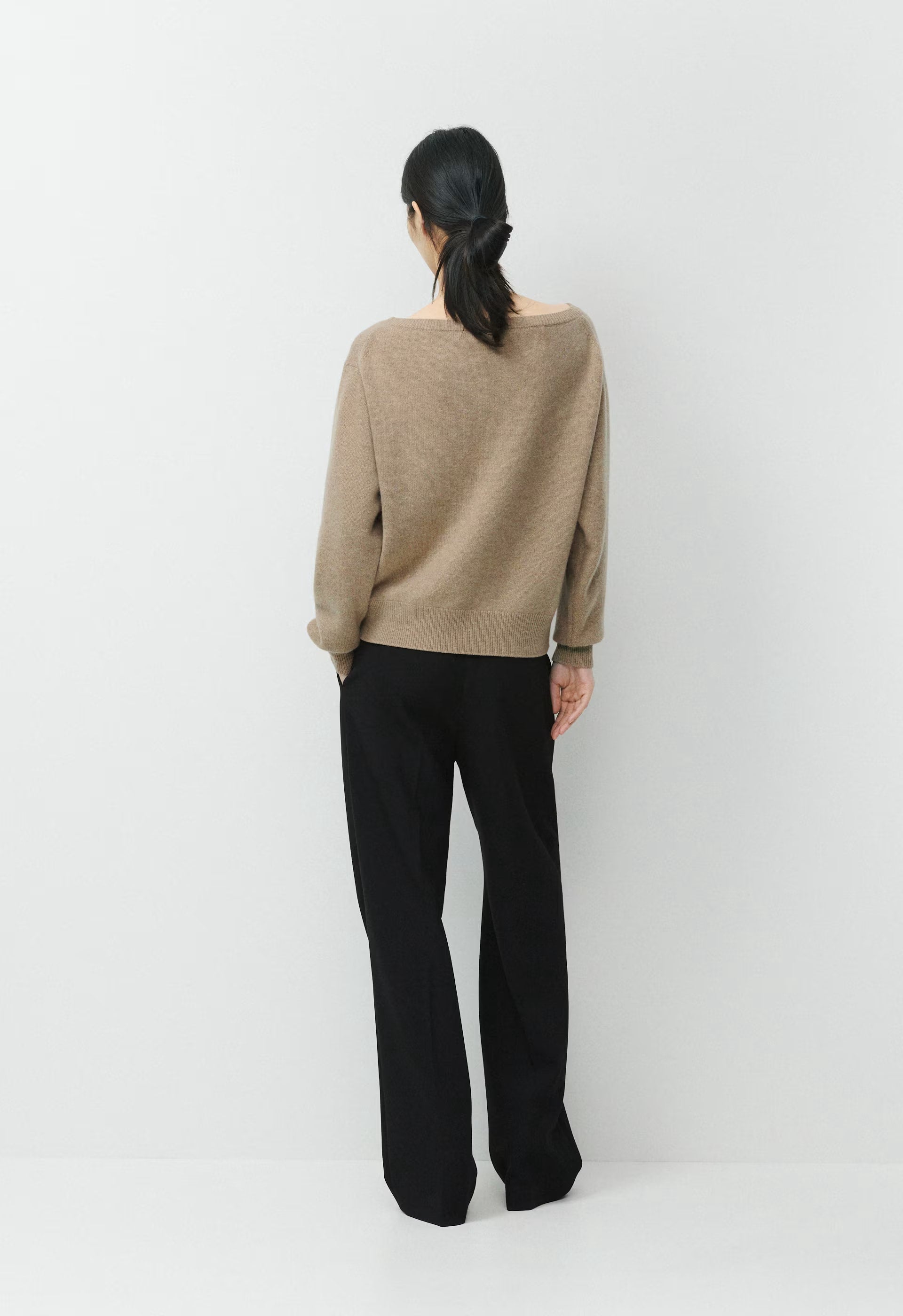 Essential Cashmere Nuance Sweater - HEATHER NOMAD TAUPE