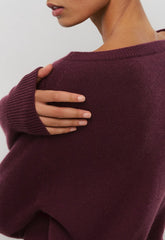 Essential Cashmere Nuance Sweater - GALA PLUM