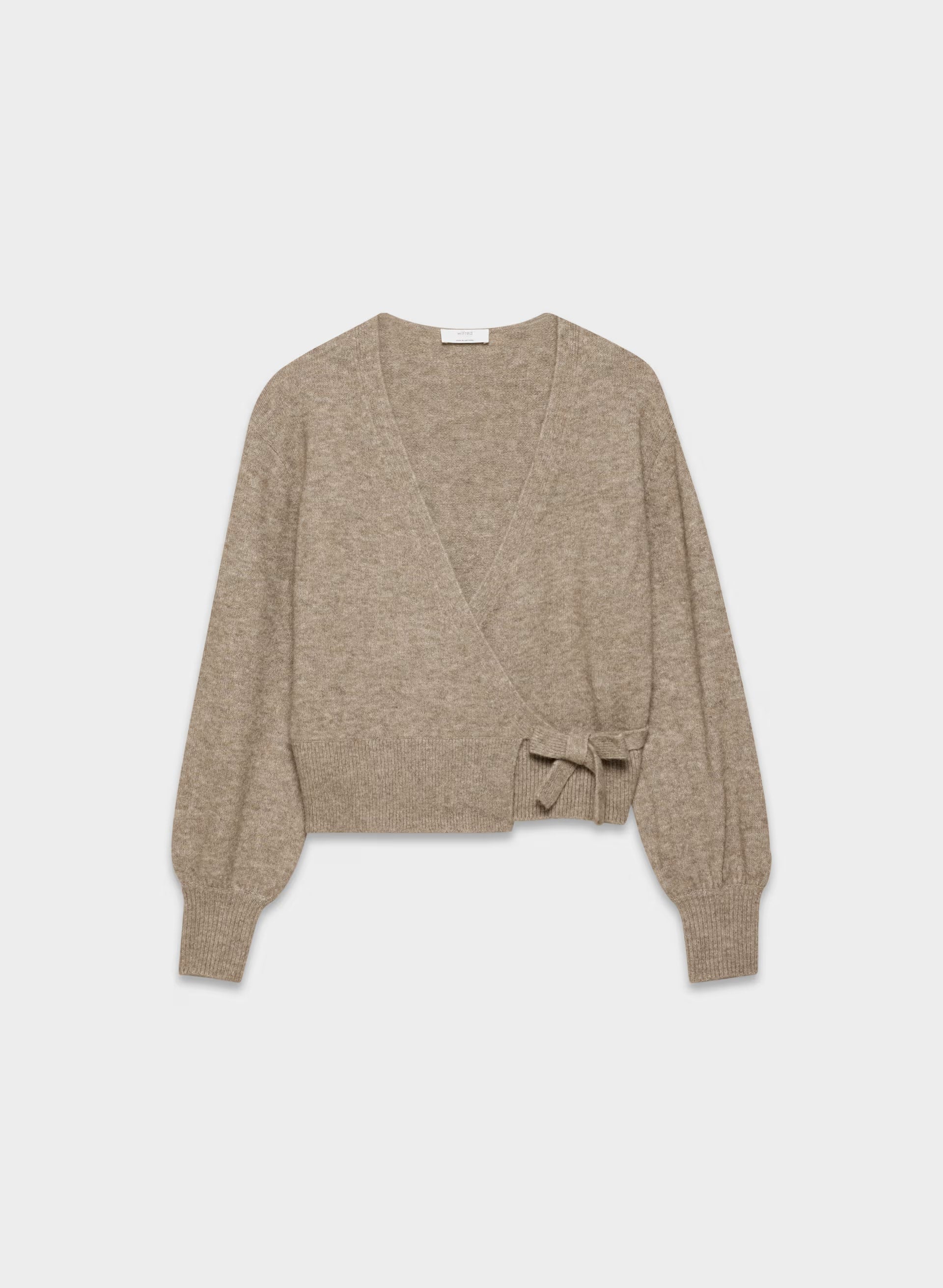 SoftSpoke™ Cassidy Wrap Sweater - HEATHER NOMAD TAUPE