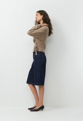 SoftSpoke™ Cassidy Wrap Sweater - HEATHER NOMAD TAUPE