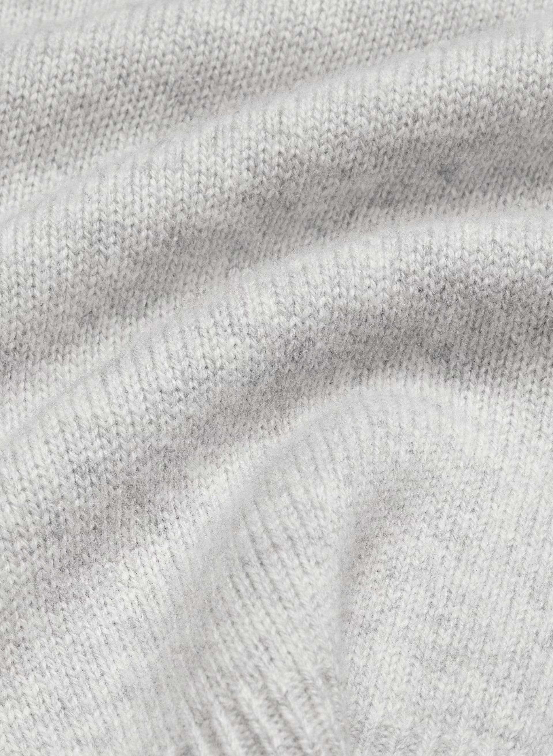 Essential Wool Cashmere London Cardigan - HEATHER CHROME