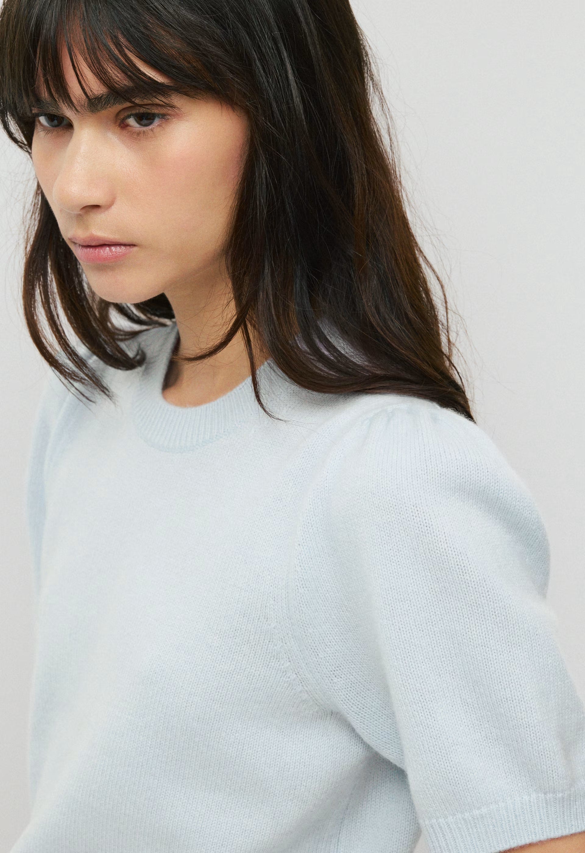 Essential Wool Cashmere Cherub Sweater - BLACK