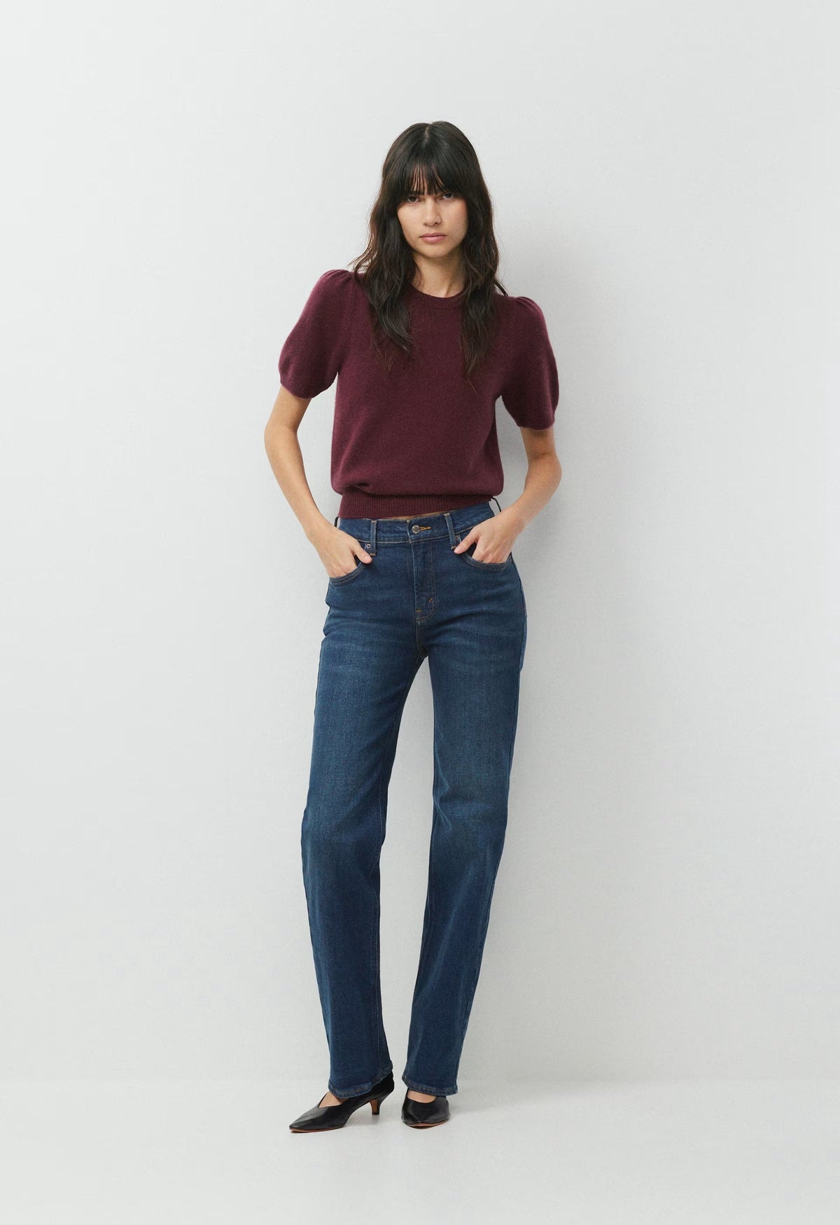 Essential Wool Cashmere Cherub Sweater - GALA PLUM