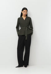 Commuro Cardigan - Wonder Yarn - FLINT GREEN