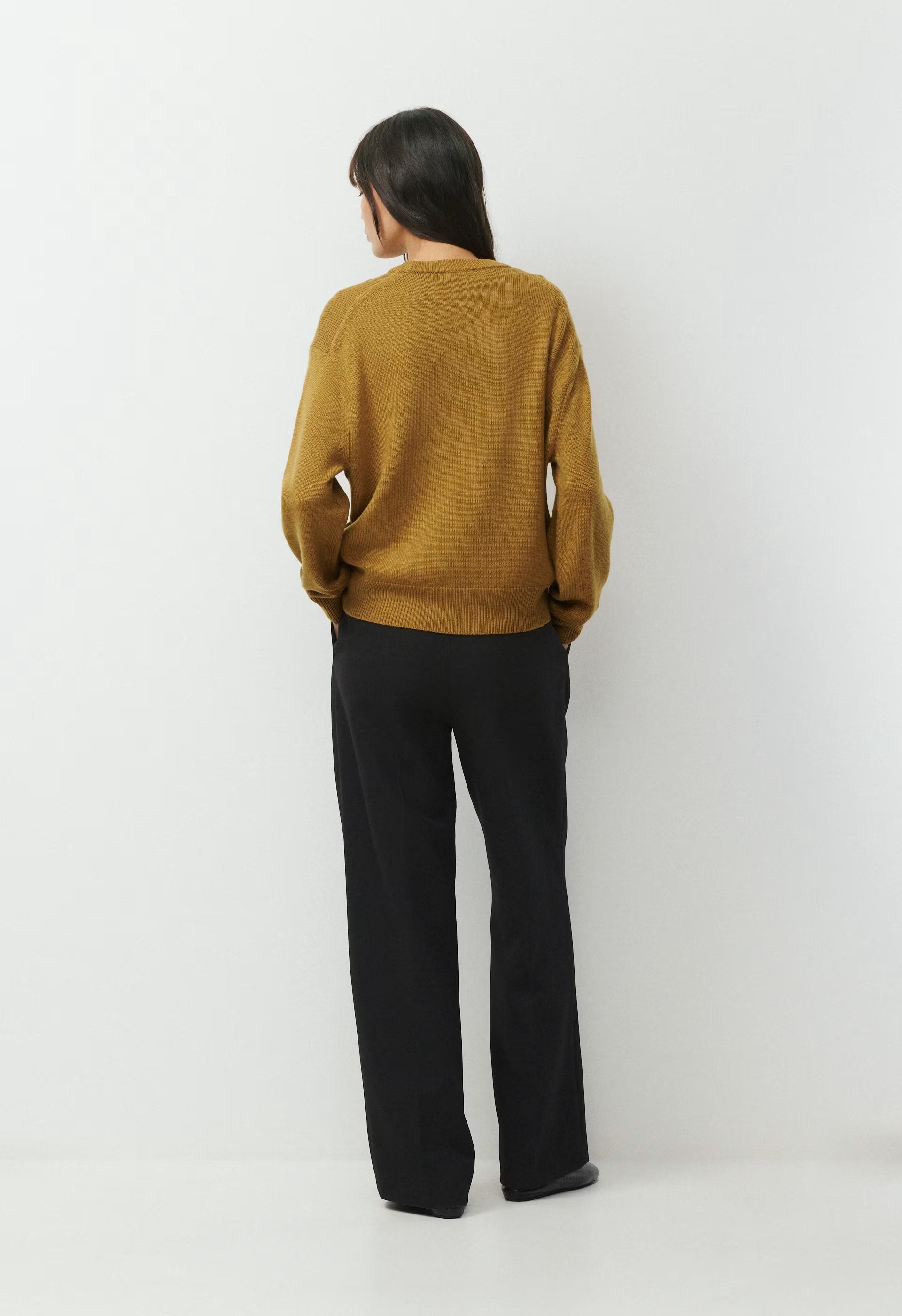 Essential Merino Wool View Sweater - SHERRY OCHRE