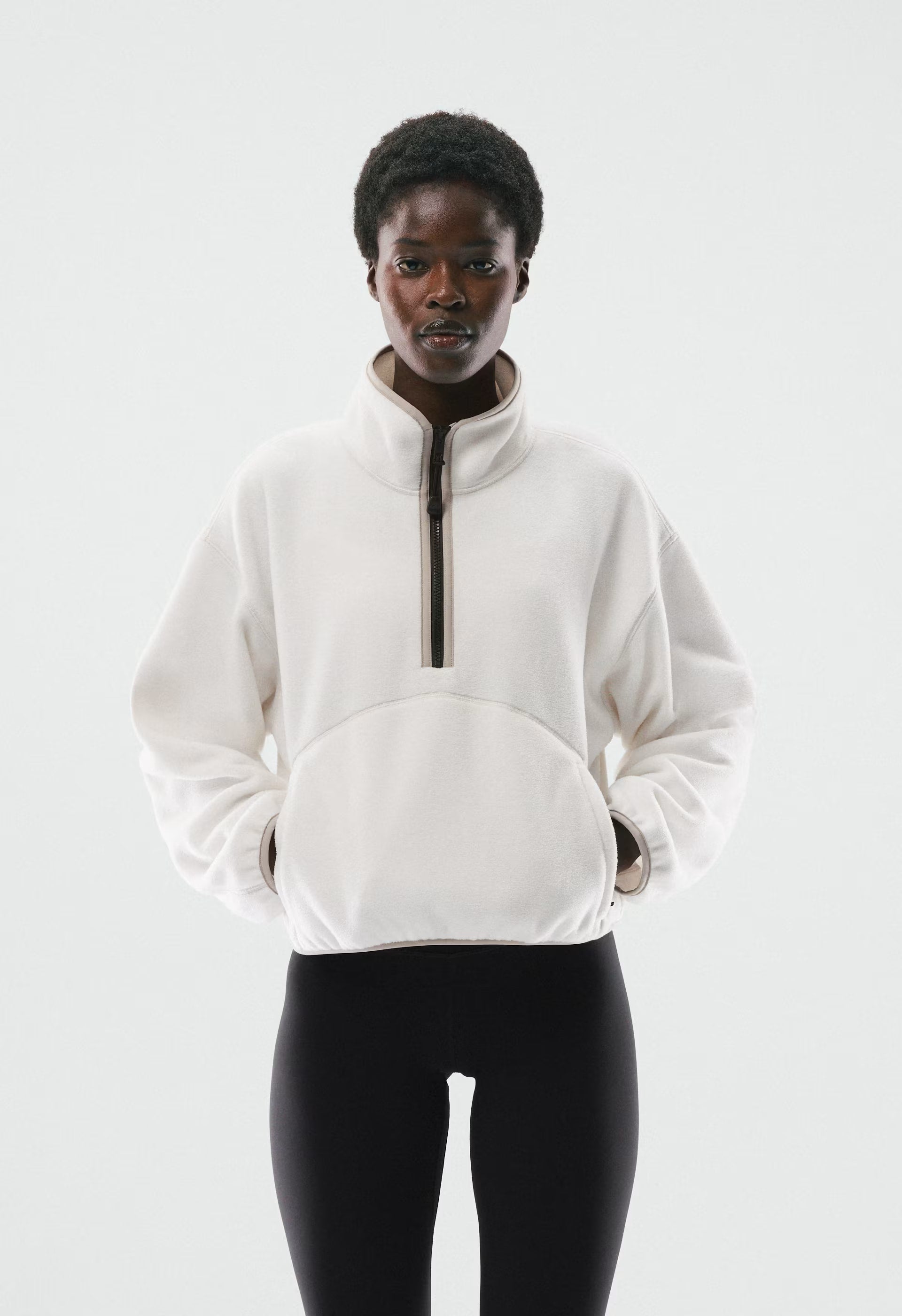 Terrain 1/2 Zip - Bigfoot Fleece - COLD FOAM WHITE