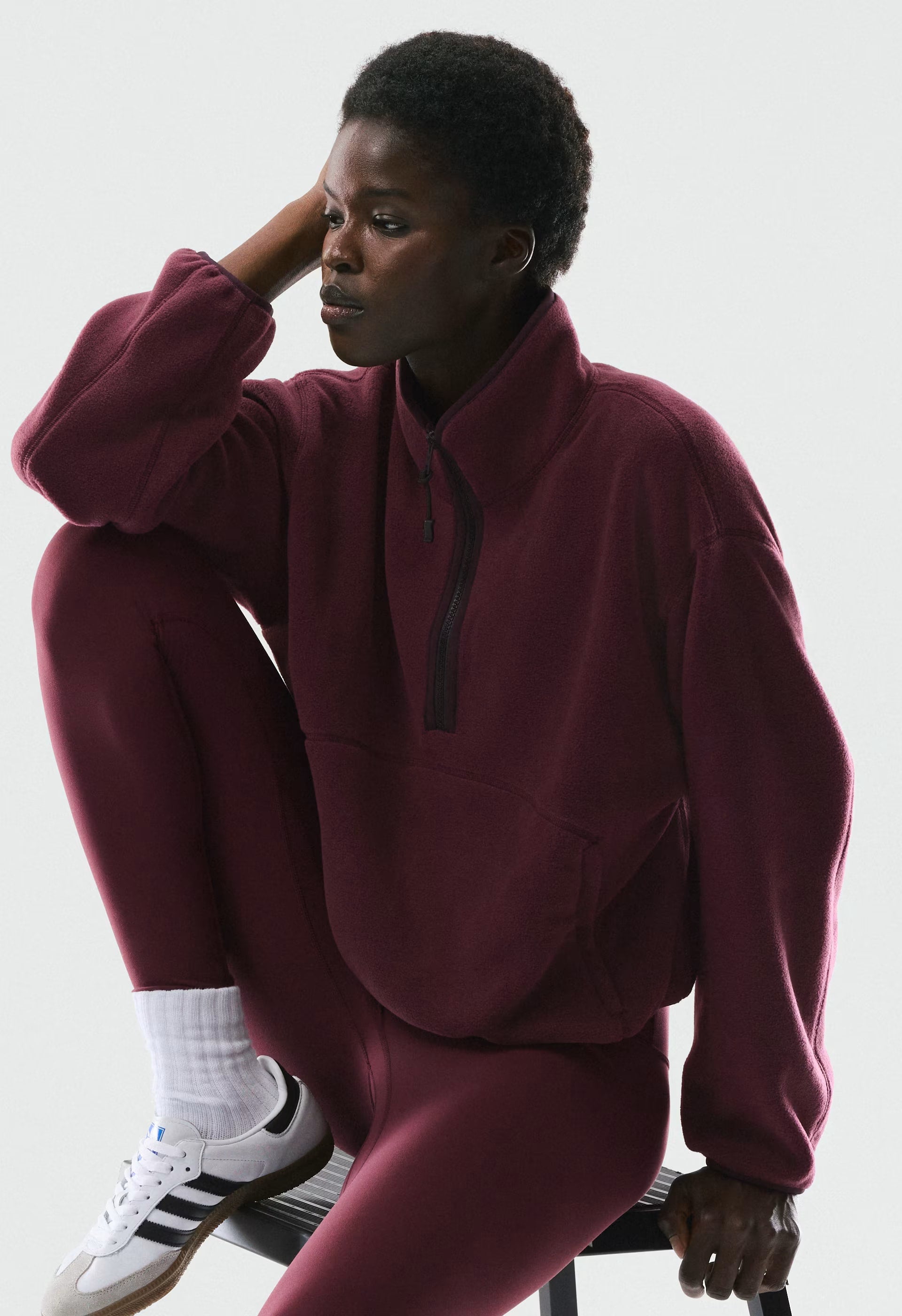 Terrain 1/2 Zip - Bigfoot Fleece - GALA PLUM
