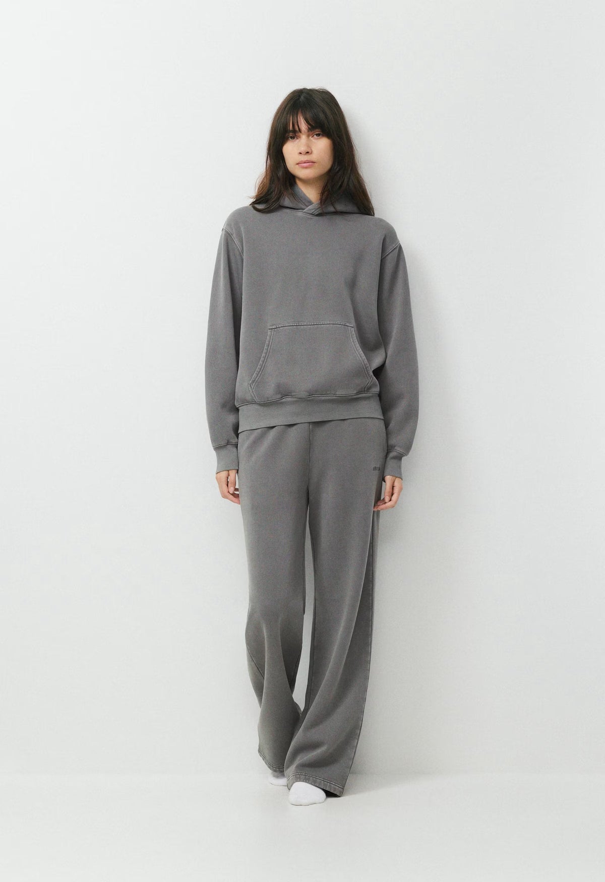 Cozy Sweatfleece Perfect Hoodie - LIVED-IN DARK GREY