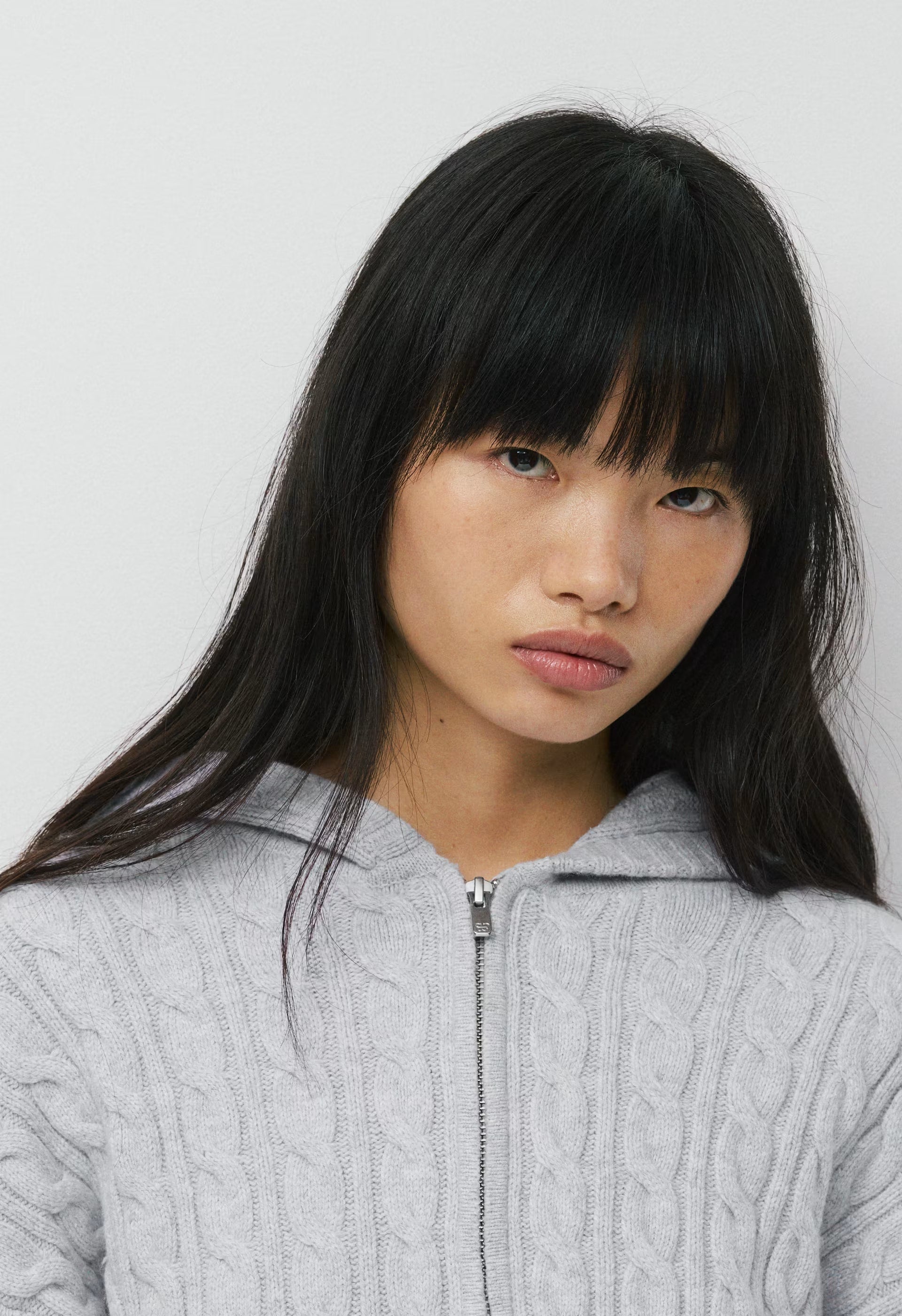 Octavia Zip Hoodie - HEATHER CHARCOAL