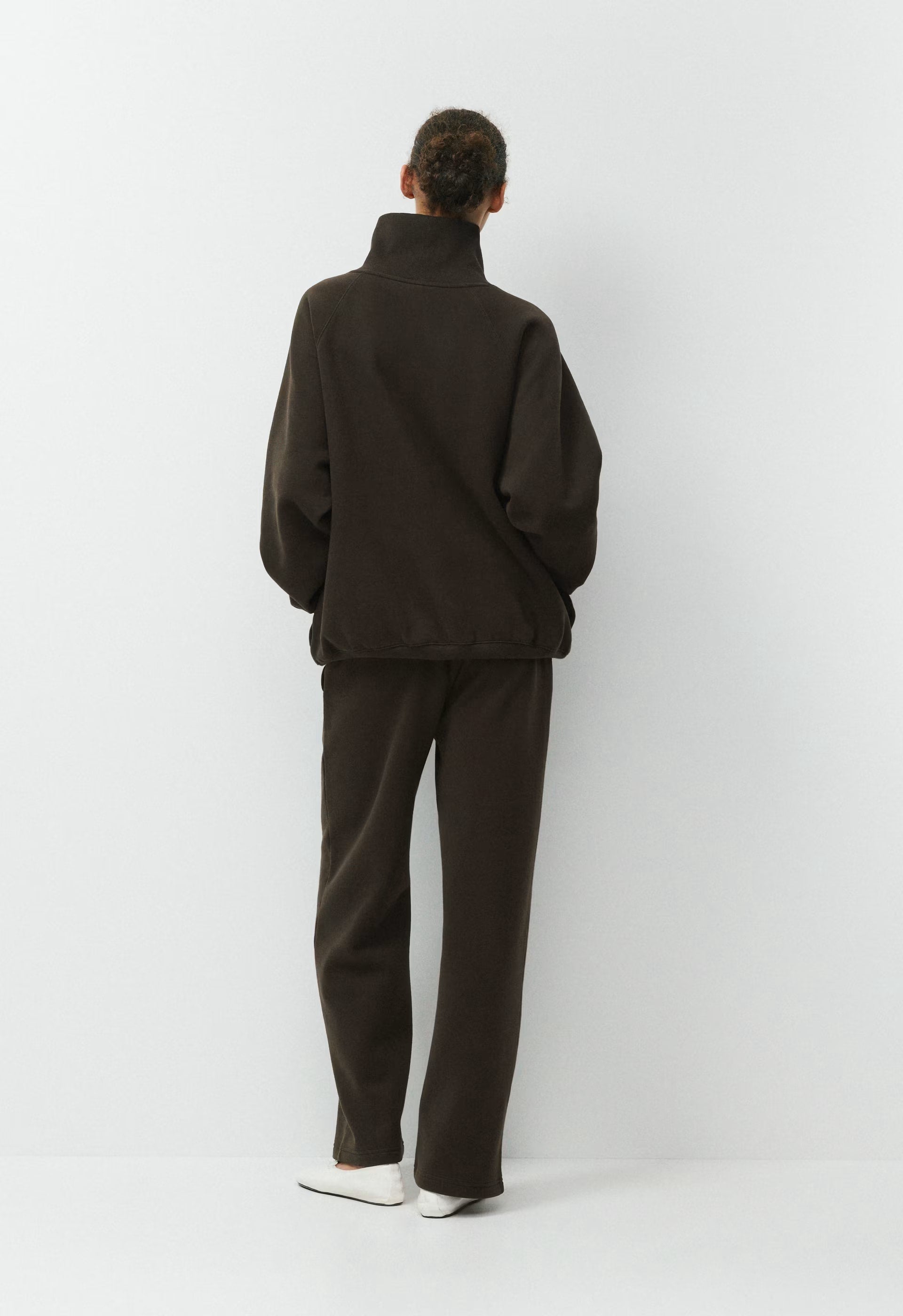 Cozy Sweatfleece Mega Raglan™ Funnel Neck - CACAO NIB BROWN