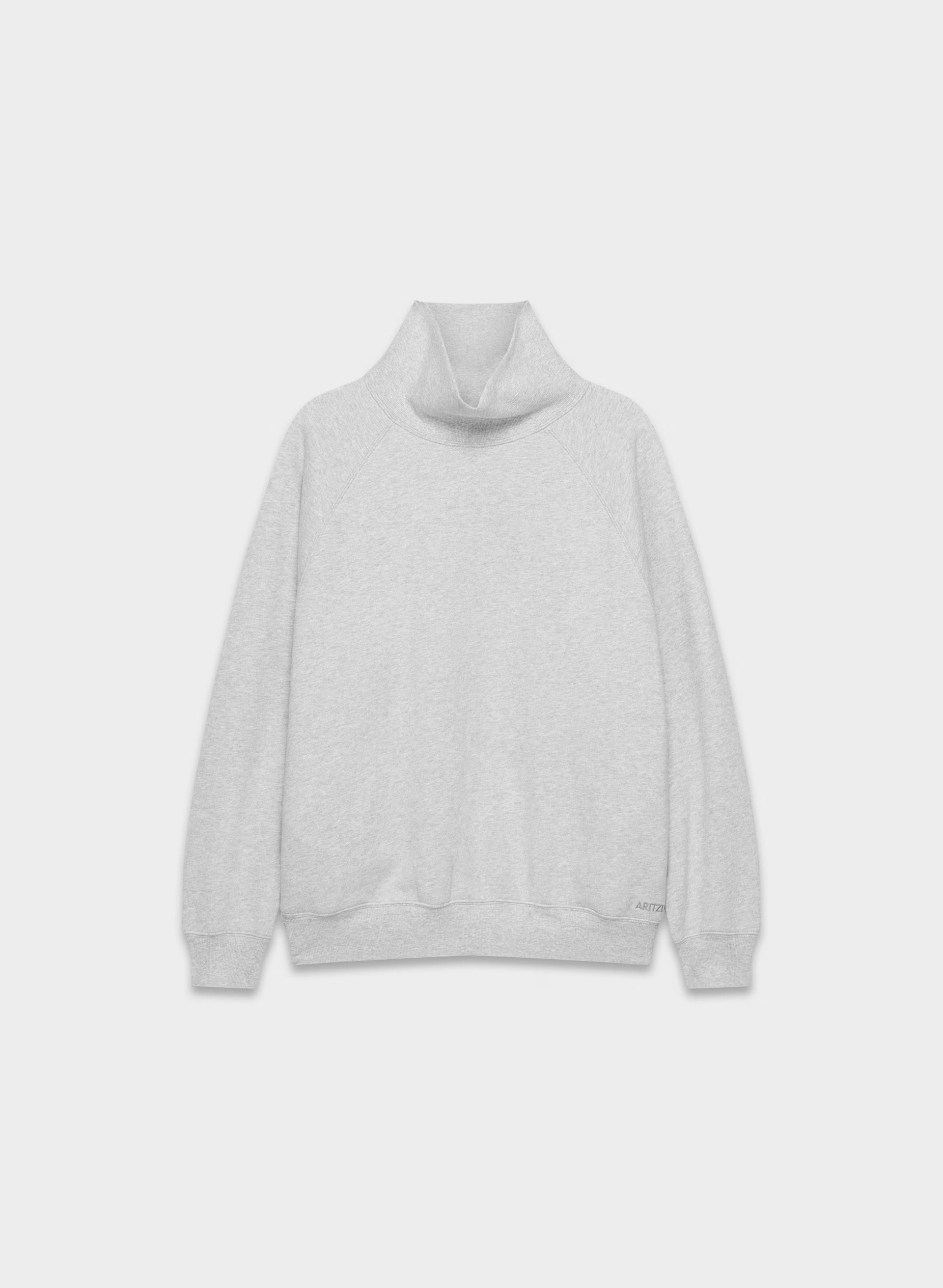 Cozy Sweatfleece Mega Raglan™ Funnel Neck - HEATHER CHROME