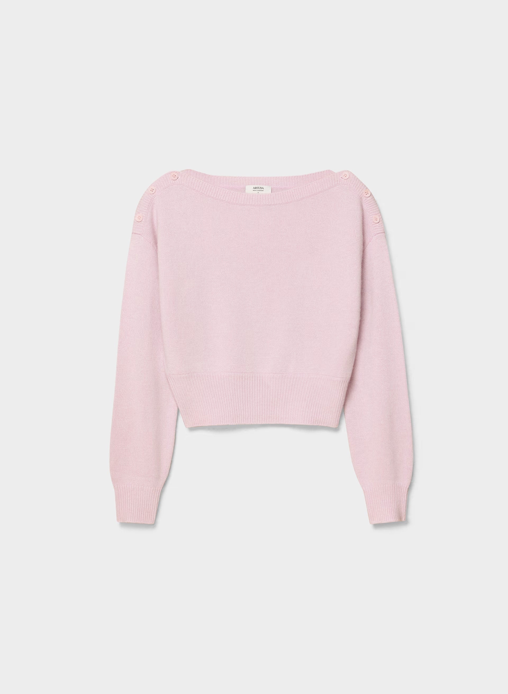 Essential Wool Cashmere Gable Sweater - SUGARPLUM LILAC